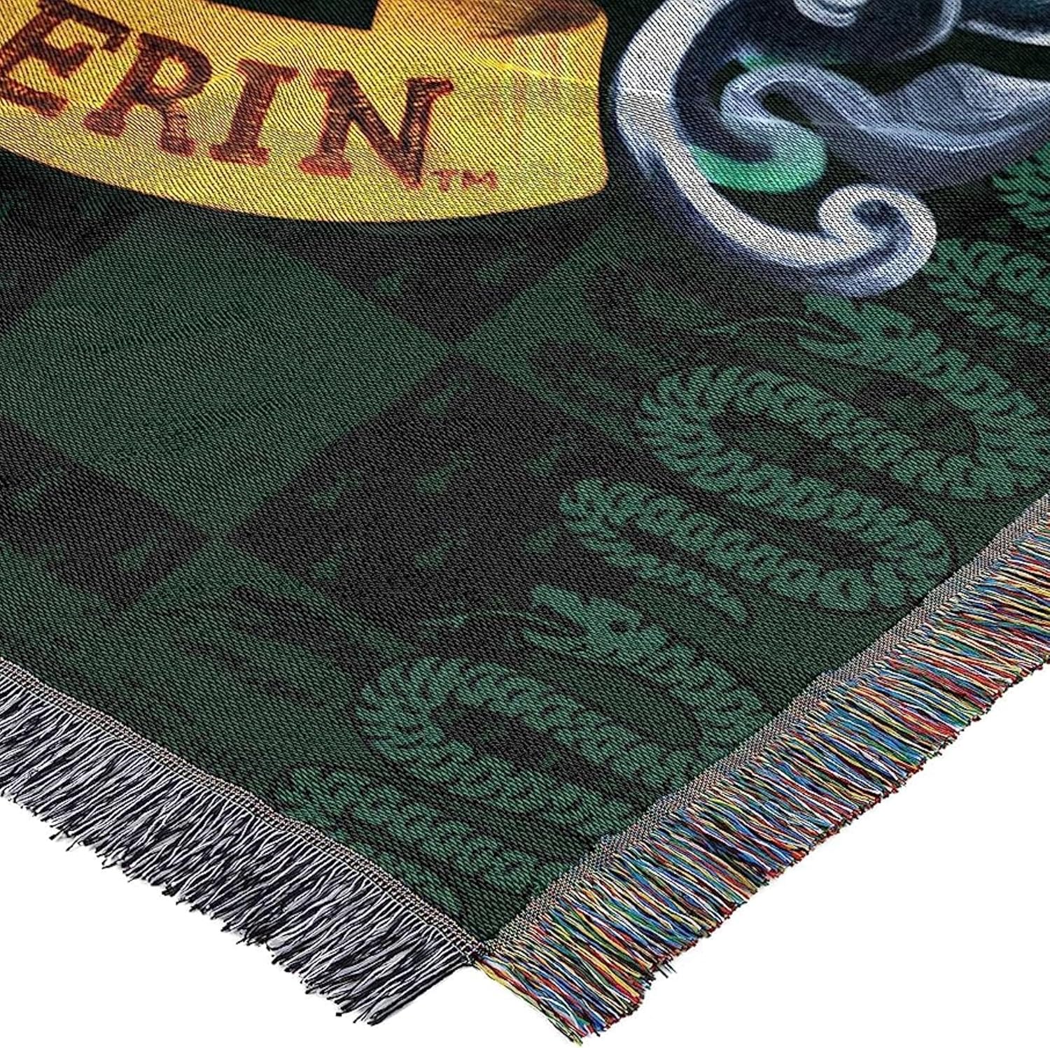 Northwest Harry Potter Woven Tapestry Throw Blanket, Designer Home Décor, Modern, Unique Gift, 48" x 60", Slytherin Shield - Image 6