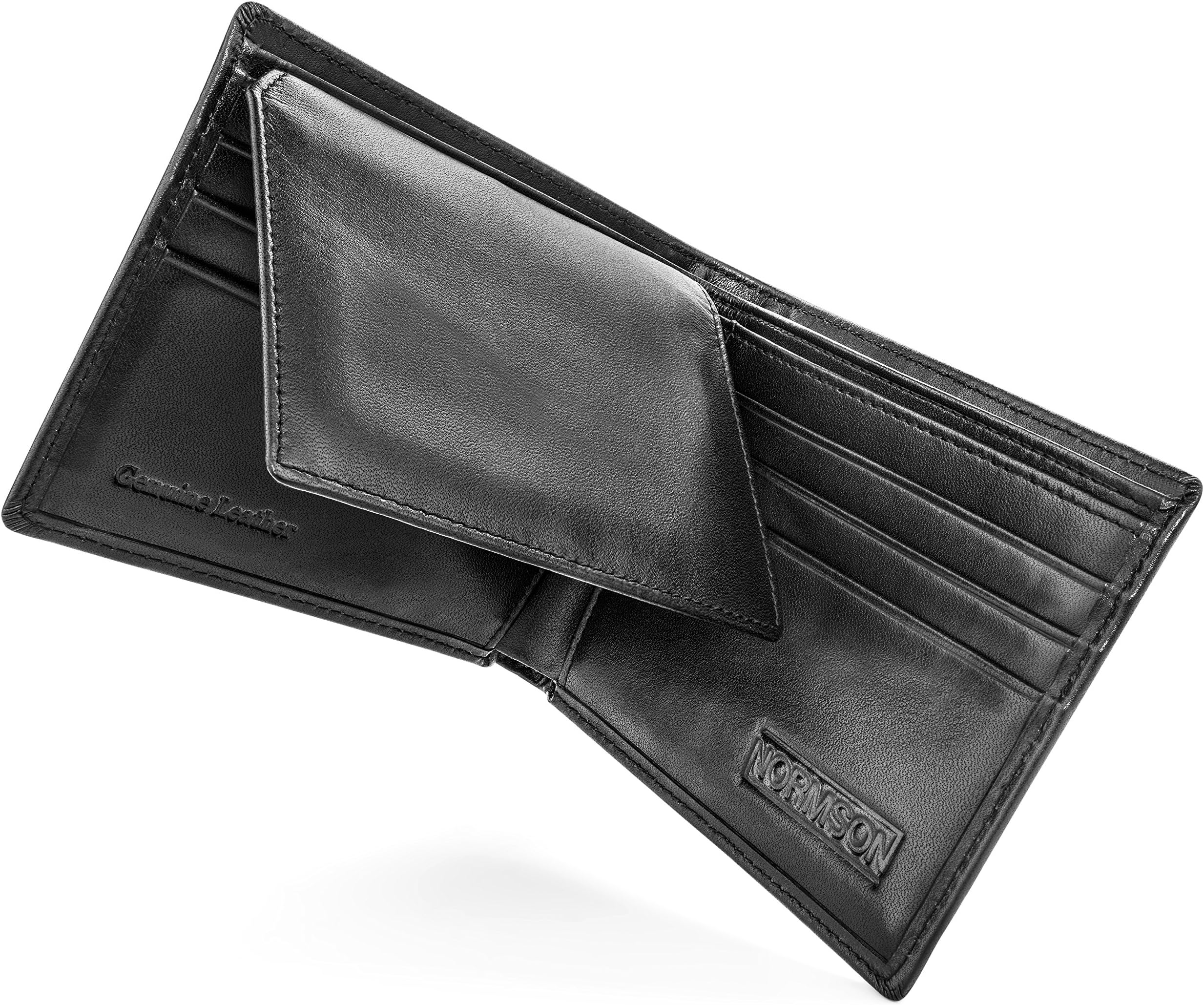 Normson Genuine Leather Wallet –RFID Blocking Stops Credit Card and Identity Theft