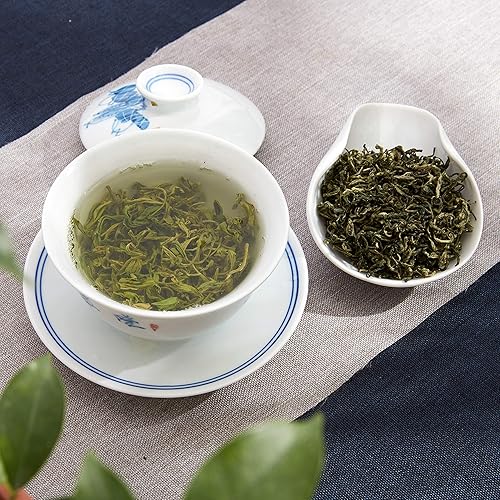 Miniatura 5 de ChaWuWarmSun -B Té verde BiLuoChun, 3.5oz (100g), té de hojas sueltas, montaña DongTing, té verde famoso chino