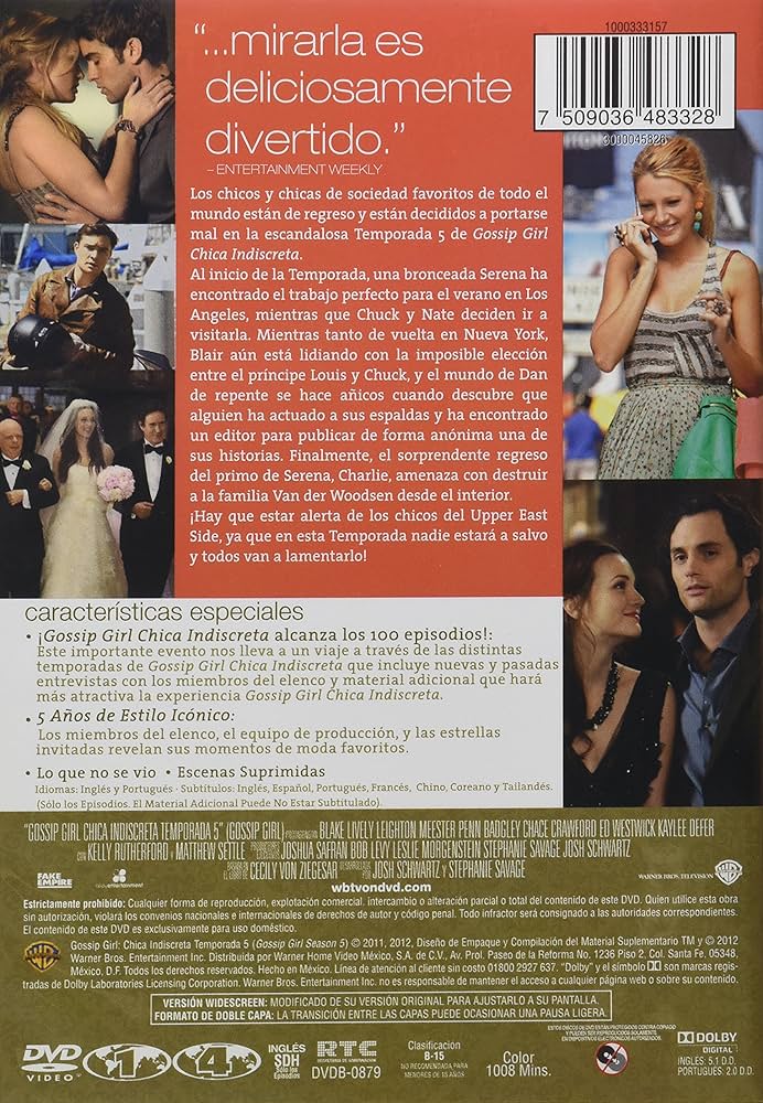 Amazon.com: GOSSIP GIRL / TEMPORADA 5 / DVD : Movies & TV