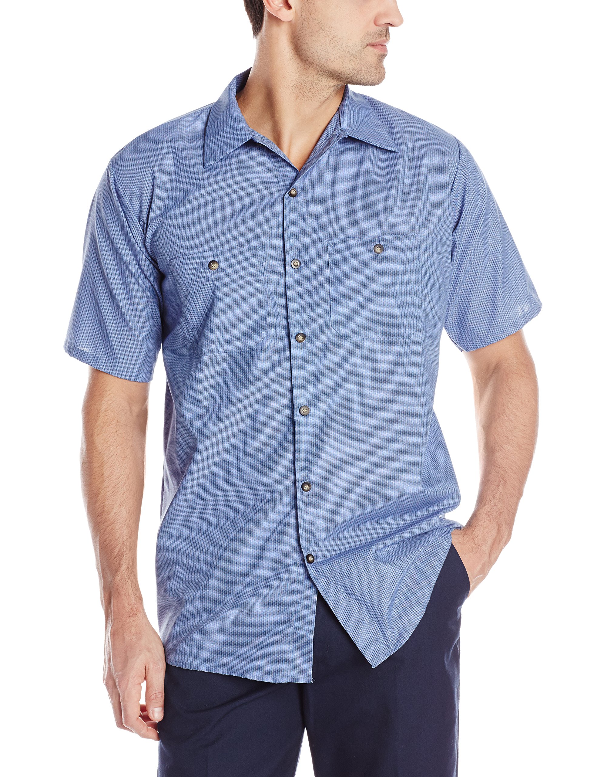 Red KapMen's Performance Tech 7 Button Shirt