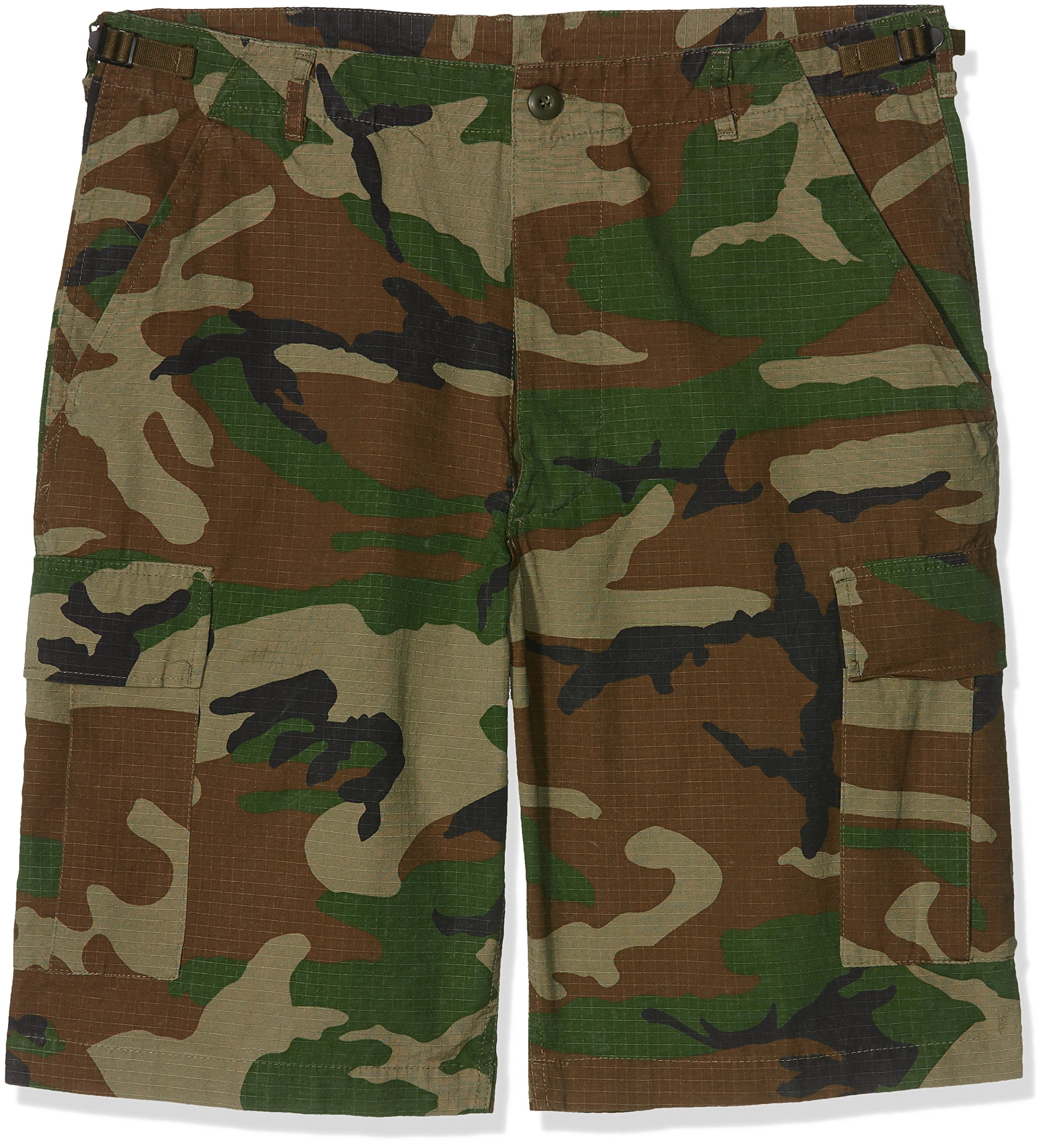 Mil-Tec – Bermudas del Ejército Americano, efecto desgastado), color verde oliva