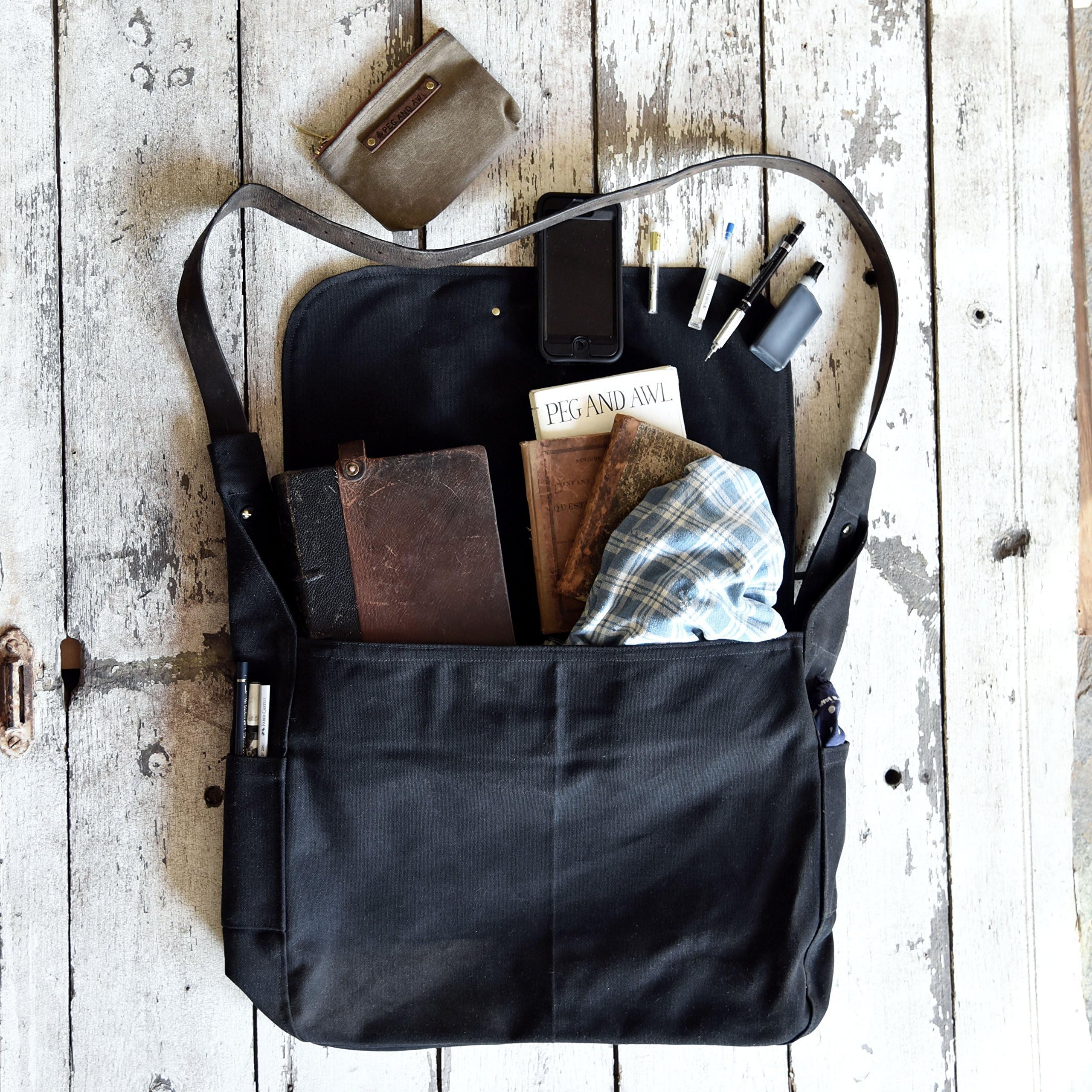 Large All Black Finch Satchel