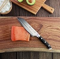 Vista 8 de Cangshan D Series 59168 Cuchillo Santoku forjado de acero alemán, 7 pulgadas