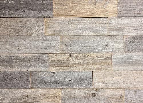 Panel de madera rústica tipo granero, reciclada, madera real, tablones de pared rústicos, fácil instalación disponible en Yaxa Costa Rica