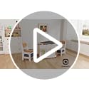 Asweets Kids Table and Chair Set,4 in 1 Toddler Desk with Storage Drawer,Wooden Activity Table for 2 in 1 Detachable Tabletop,Bookshelf,Suitable for Classroom,Home,Nursery,Playroom (Natural White)
