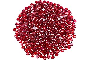 Galashield Red Vase Filler: Vibrant Glass Marbles for Home Decor