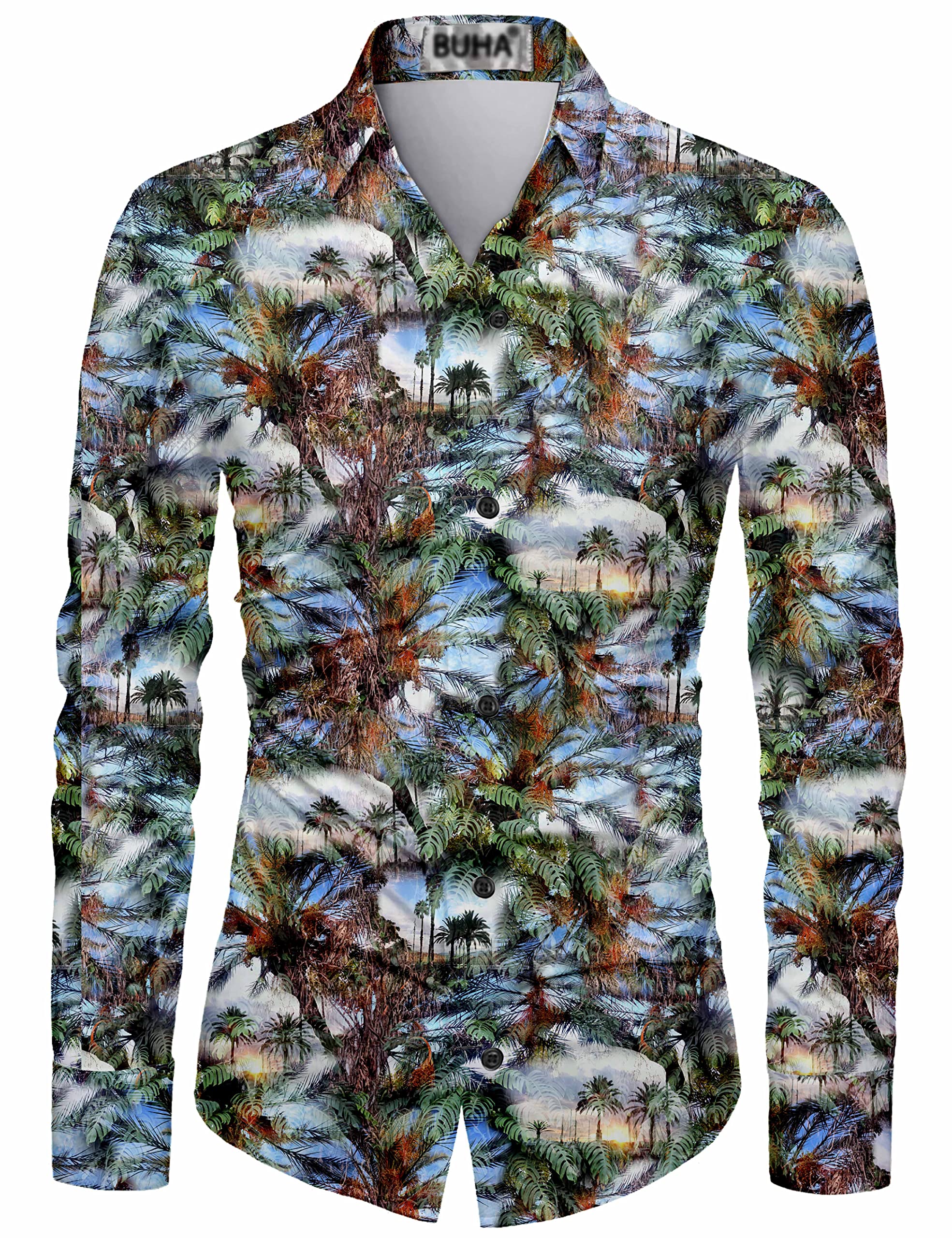hk collection Men's Polycotton Fully Digital Printed Unstitched Shirt Fabric Piece For Men And Boys (2.25 Meter)-picture-35