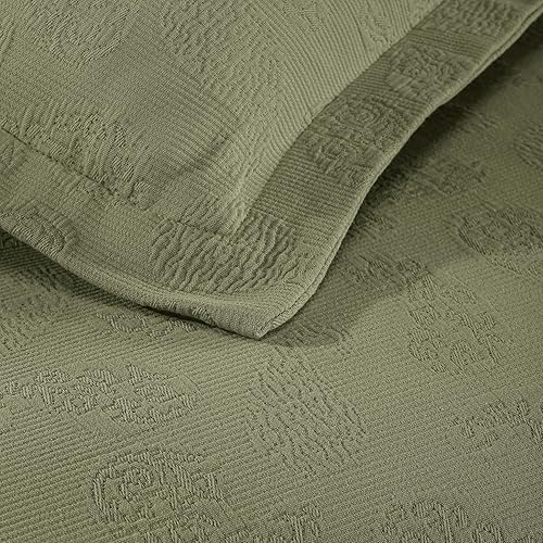 Miniatura 7 de Superior colcha de una plaza de jacquard y matelasse 100 % algodón de alta calidad, turquesa, individual