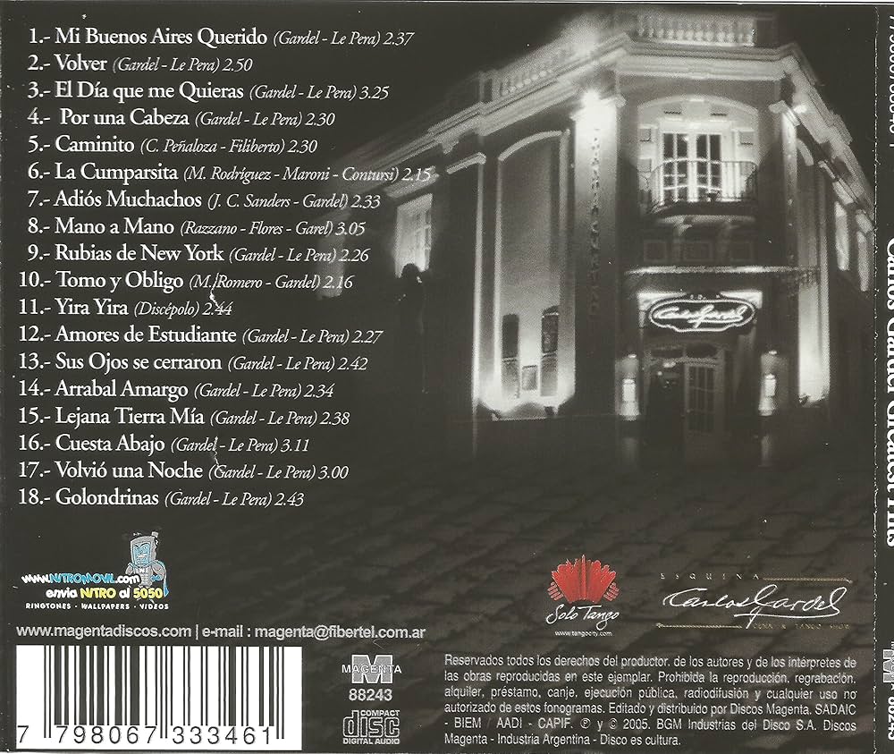 Carlos Gardel Greatest Hits - Amazon.com Music
