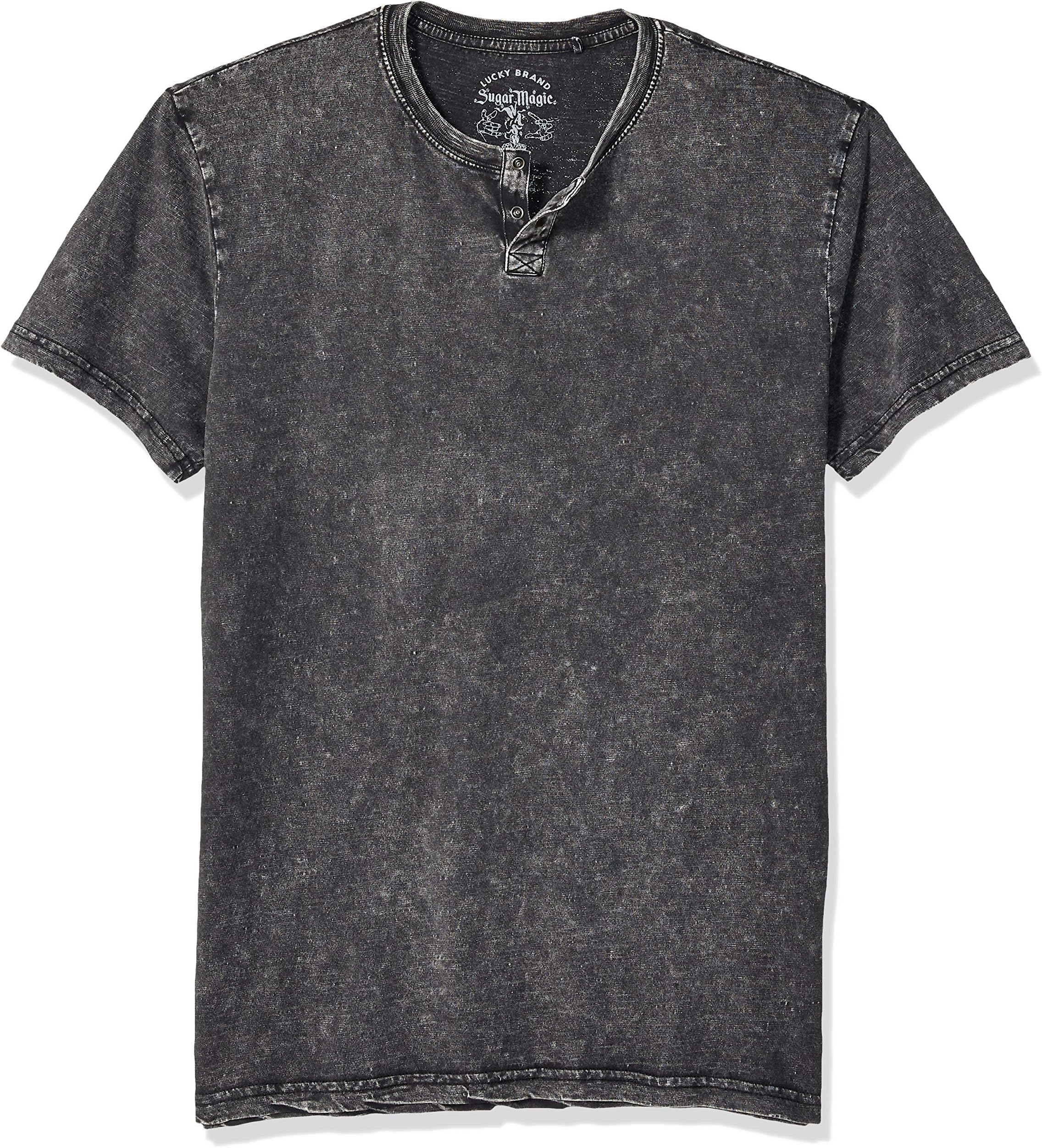 Lucky Brand Men's Sugar Magic Snap Notch Neck Tee