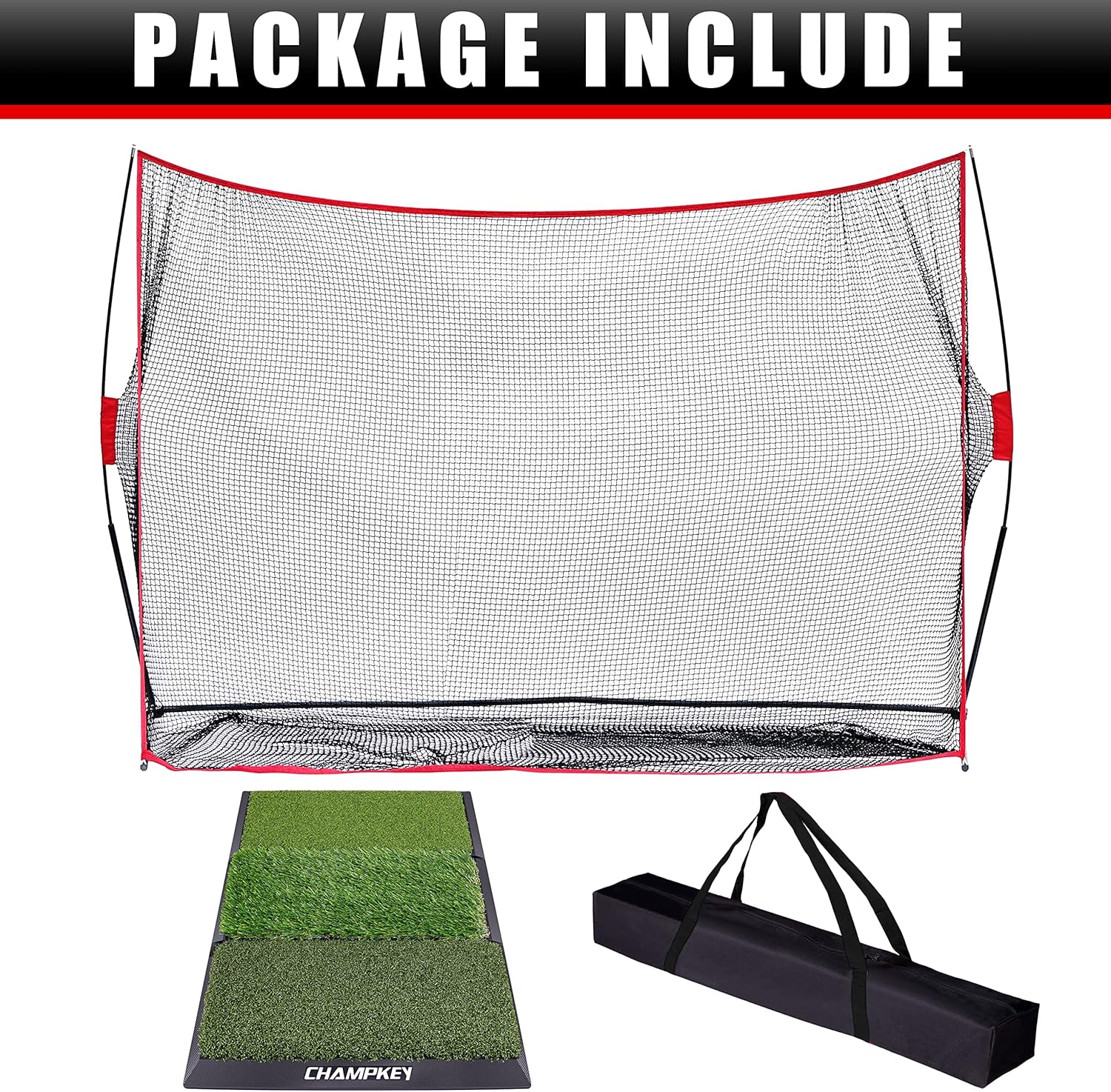 Buy Champkey 10' x 7' Golf Hitting Net with 16 x 25 Huge Golf Hitting