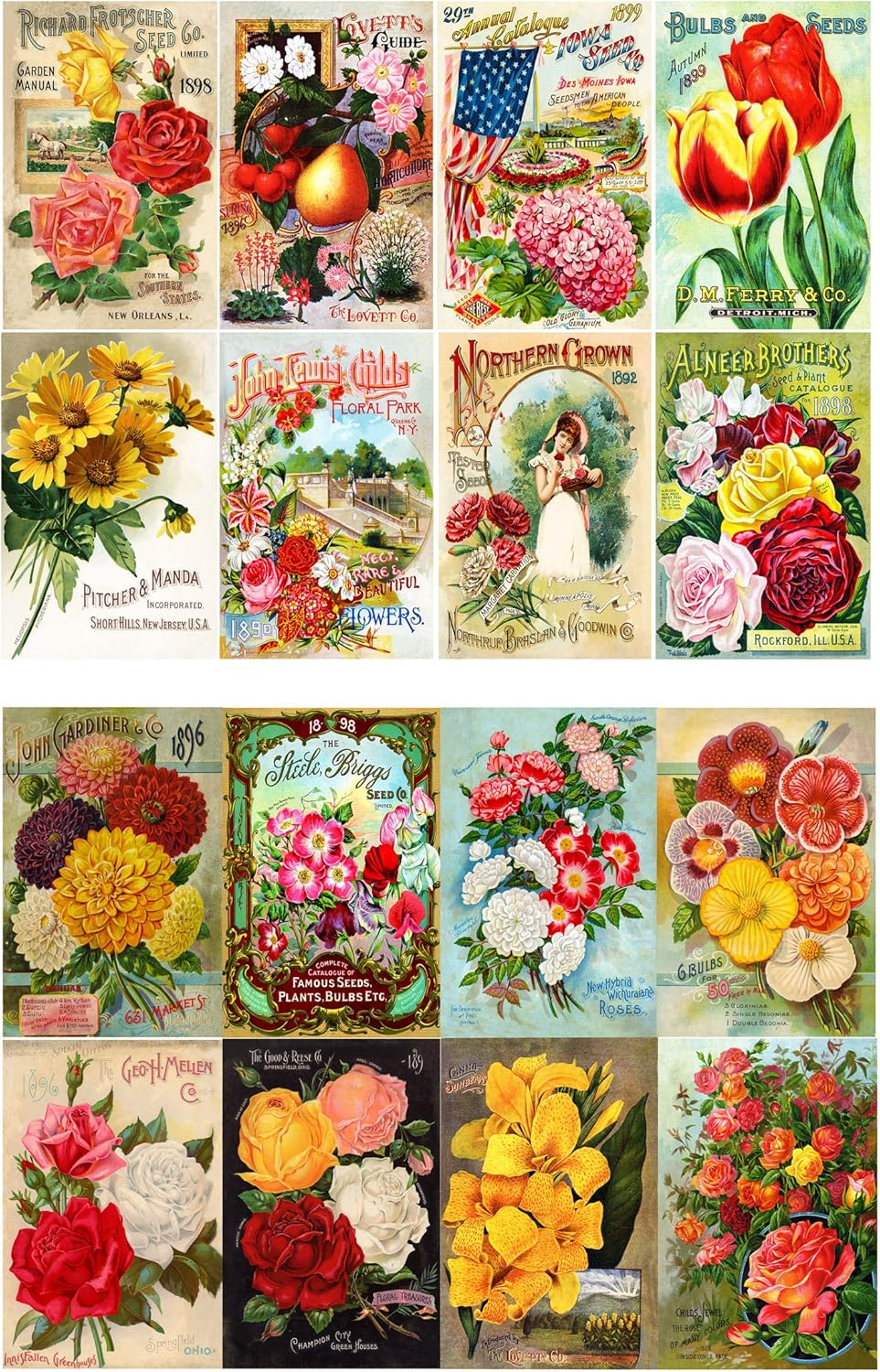 Decoupage Paper Pack (10sheets A4 / 8"x12") Flowers Roses