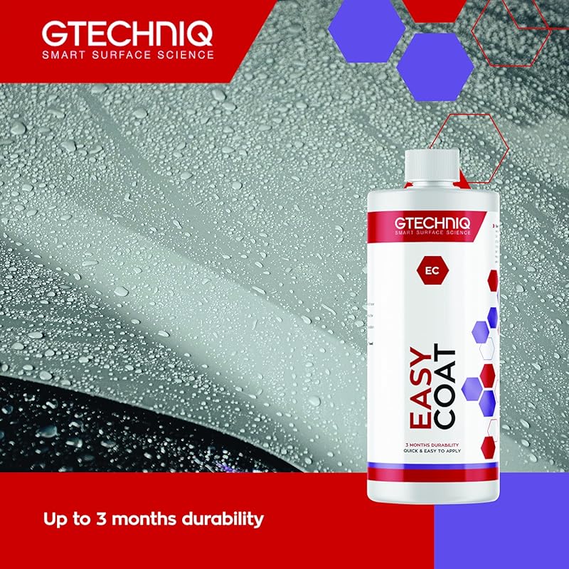 Gtechniq - Easy Coat Refill - Up to 3 Months of Durability; Quick & Easy to Apply; Coating Safe; Apply to Auto Paint or Glass Surfaces; Protect from UV Rays, Chemicals, Weather, Dirt (500 milliliters) 501 mL Refill