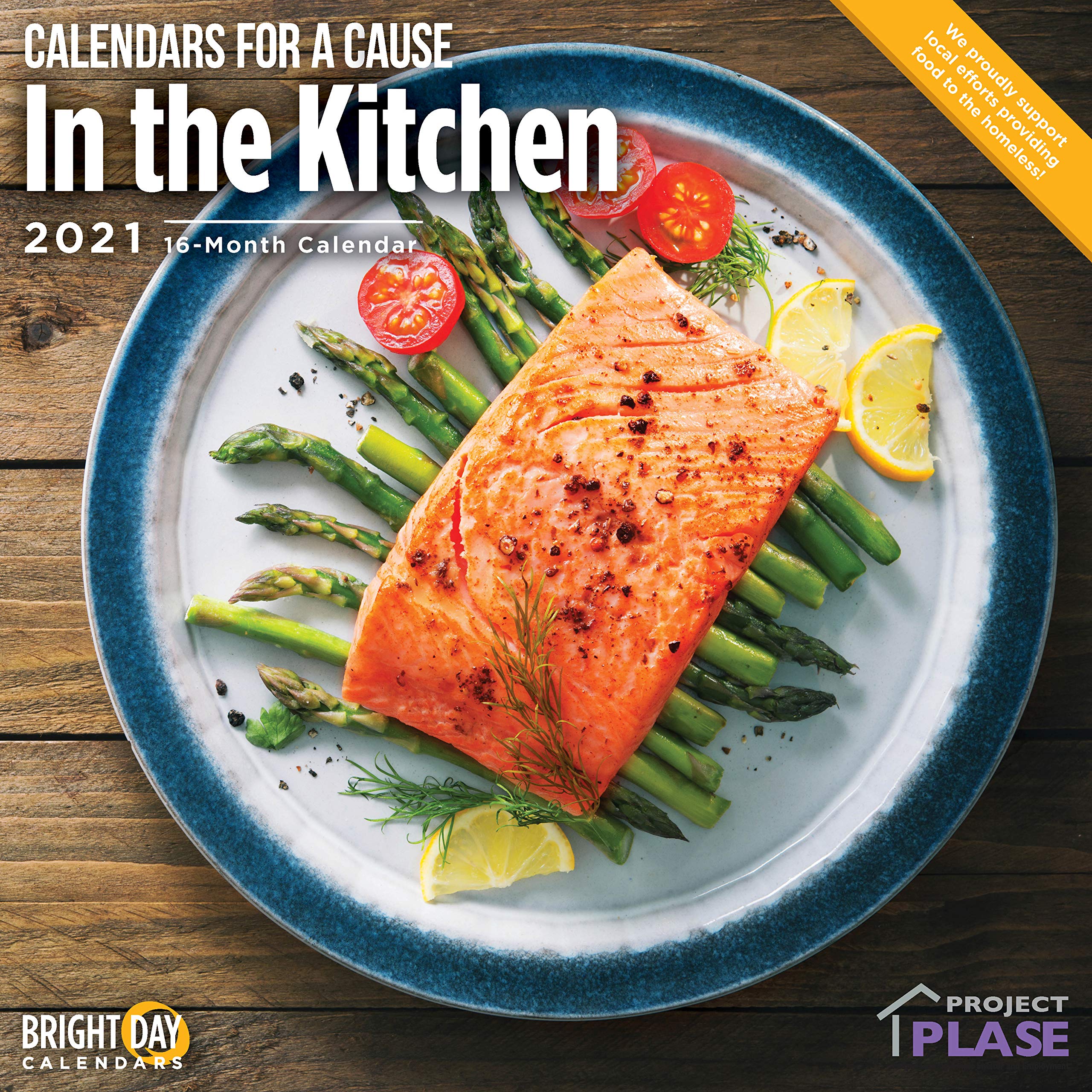2021 in The Kitchen Wall Calendar by Bright Day, 12 x 12 Inch, Cooking Baking Calendars for a Cause