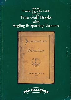 Fine Golf Books With Angling & Sporting Literature Sale 322