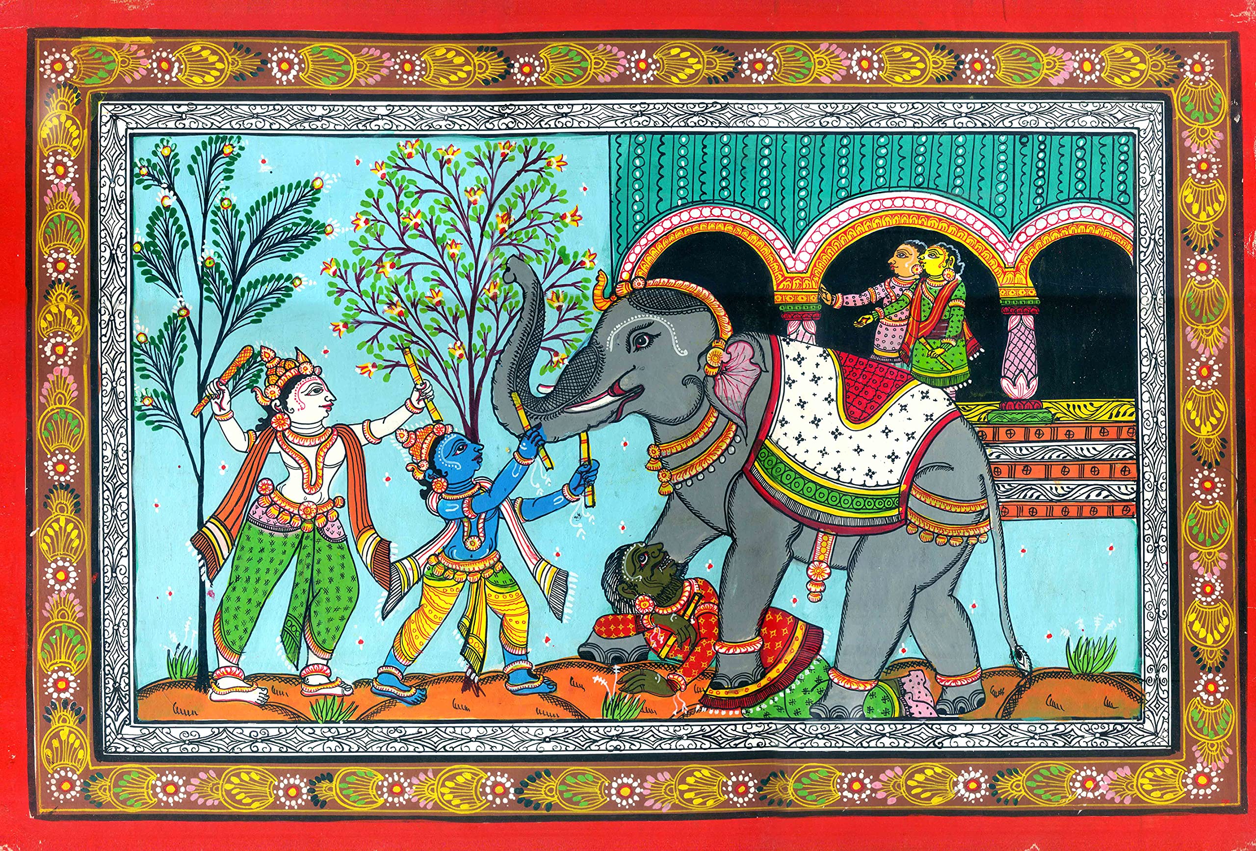 Peinture aquarelle sur PattiFo Krishna pour remplacer une décoration fade
