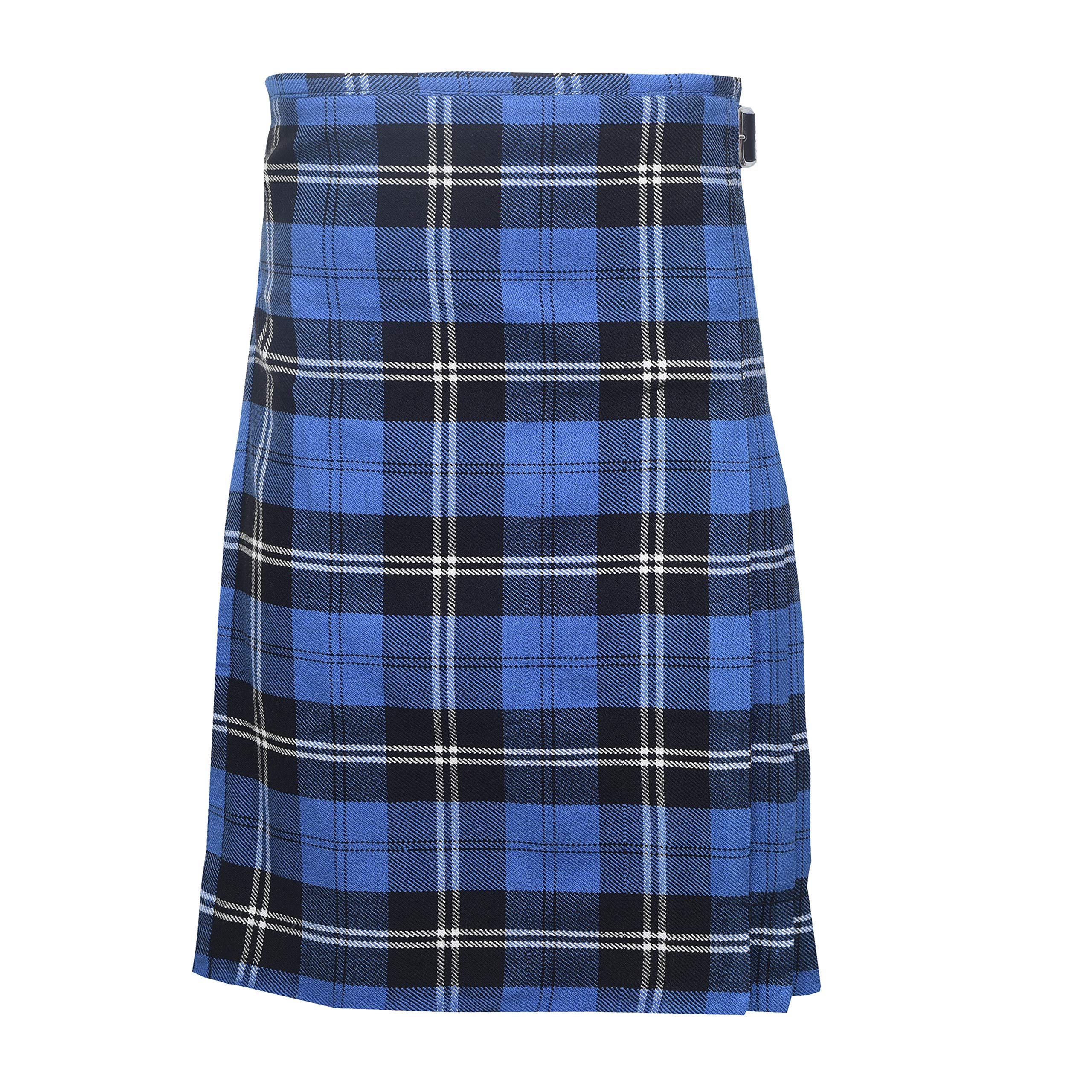5 Yard Men's Scottish Kilts 13oz Highland Casual Tartan Kilt - Ramsay Blue (40")