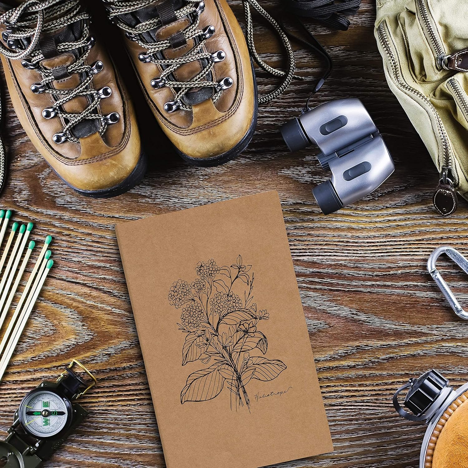 Field Journal/Pocket Notebook by Bright Day - 3.5" x 5.5" Lined Memo Book - Flower Collection Pack of 5