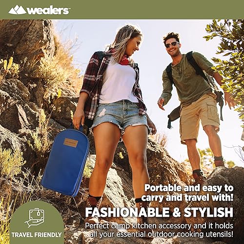 Miniatura 4 de Juego de utensilios de cocina para campamento, organizador de viaje, accesorios de parrilla, equipo compacto portátil para mochileros, barbacoa,