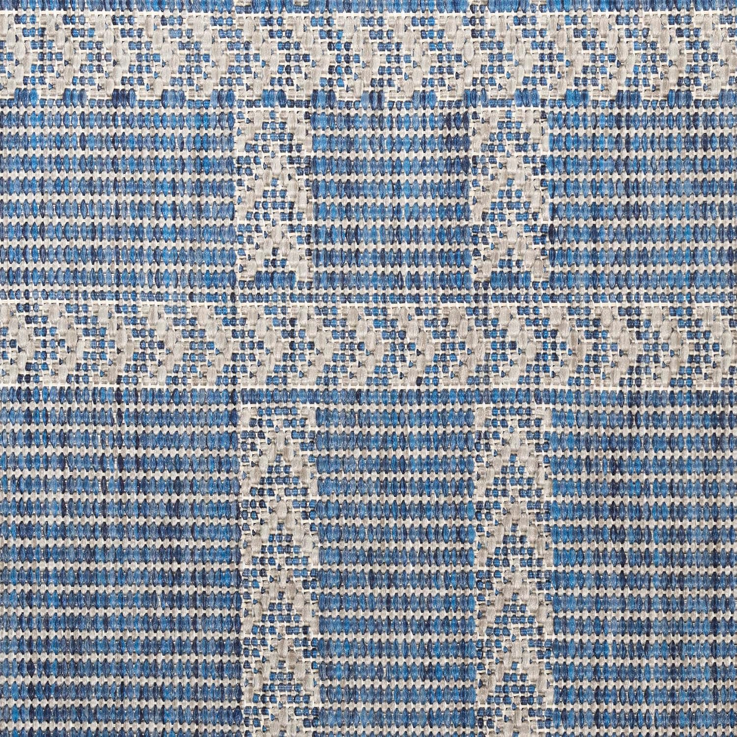 Nourison Home Horizon Indoor/Outdoor Navy 3' x 5' Area Rug - Easy Clean, Non Shedding, Bed Room, Living Room, Dining Room, Kitchen (3' x 5')