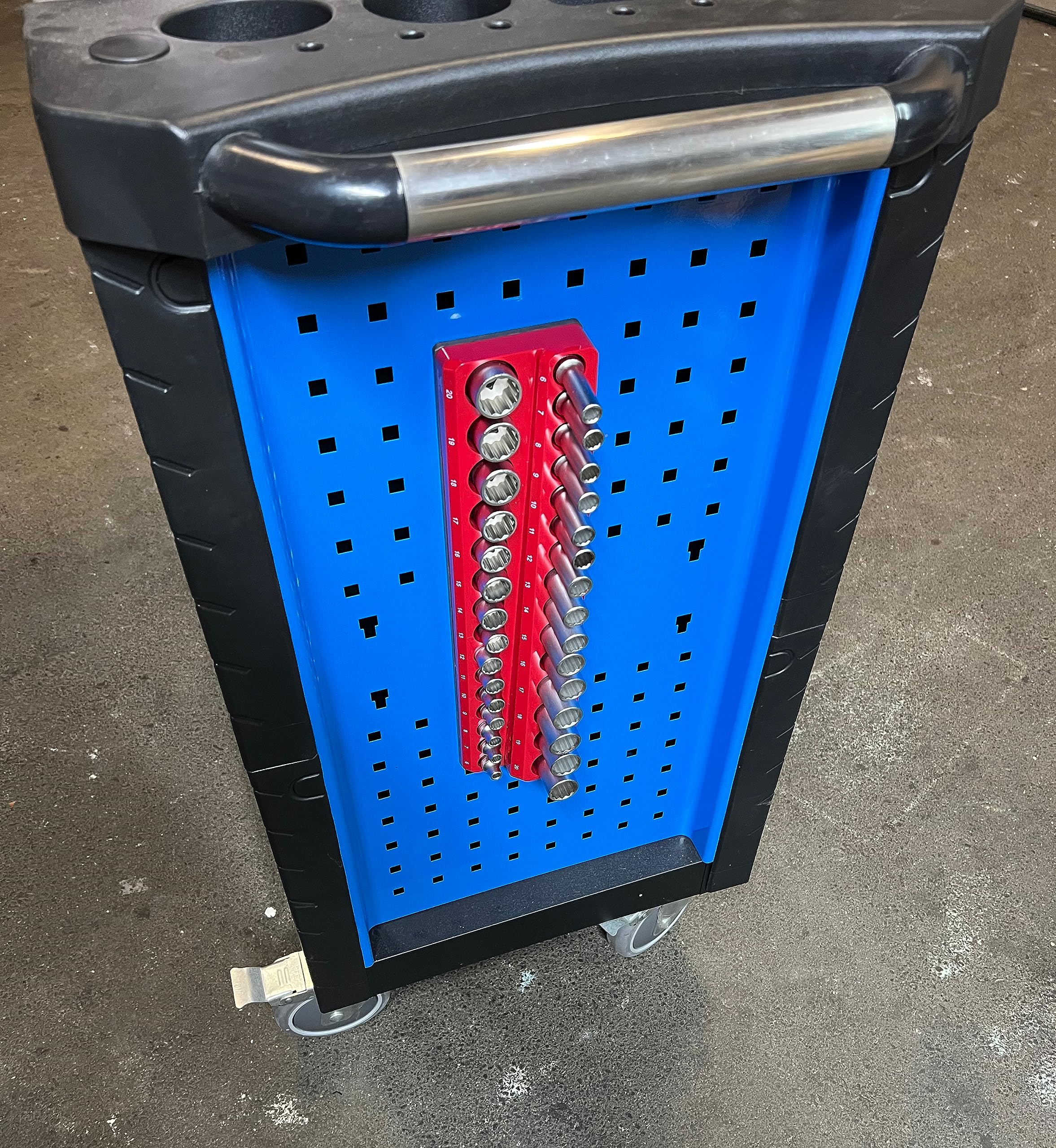 BGS 67158 Steckschlüssel-Halter – 3-tlg. Set Für 1/4", 3/8" Und 1/2" Einsätze