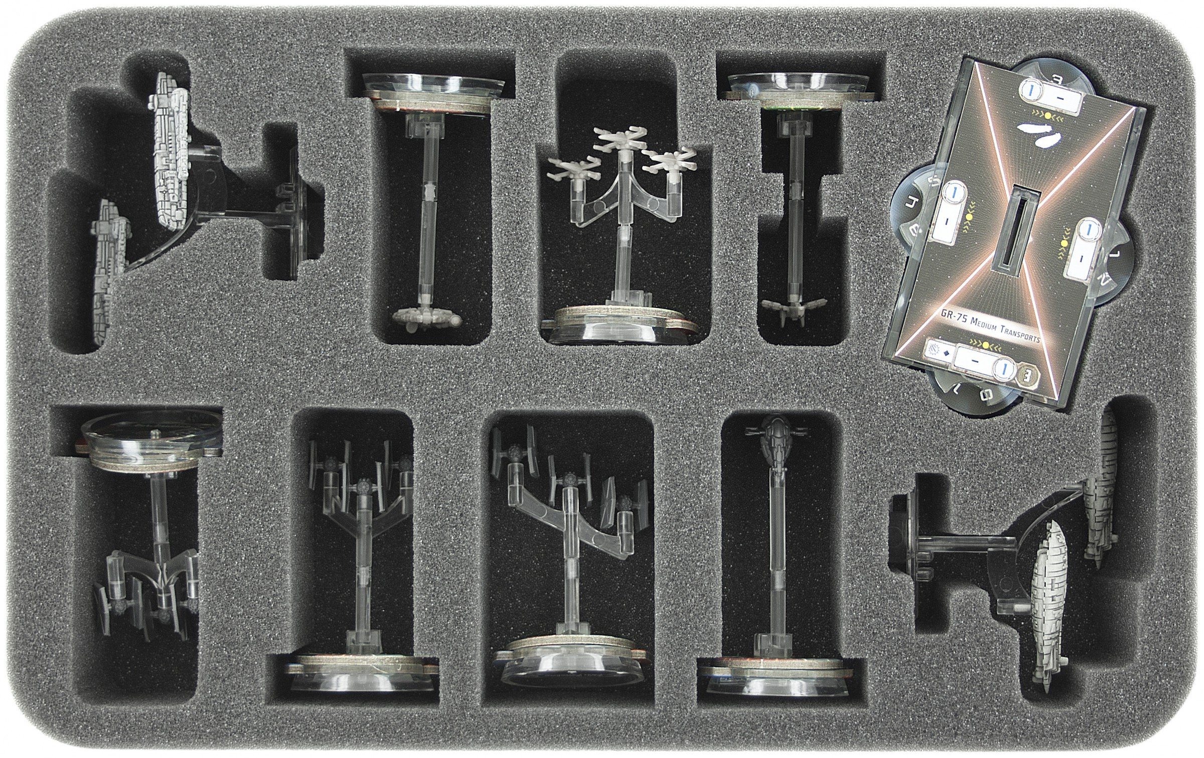 Feldherr HSFX045BO Foam Insert Compatible with Star Wars Armada Wave  Rebel Transporter or Gozanti