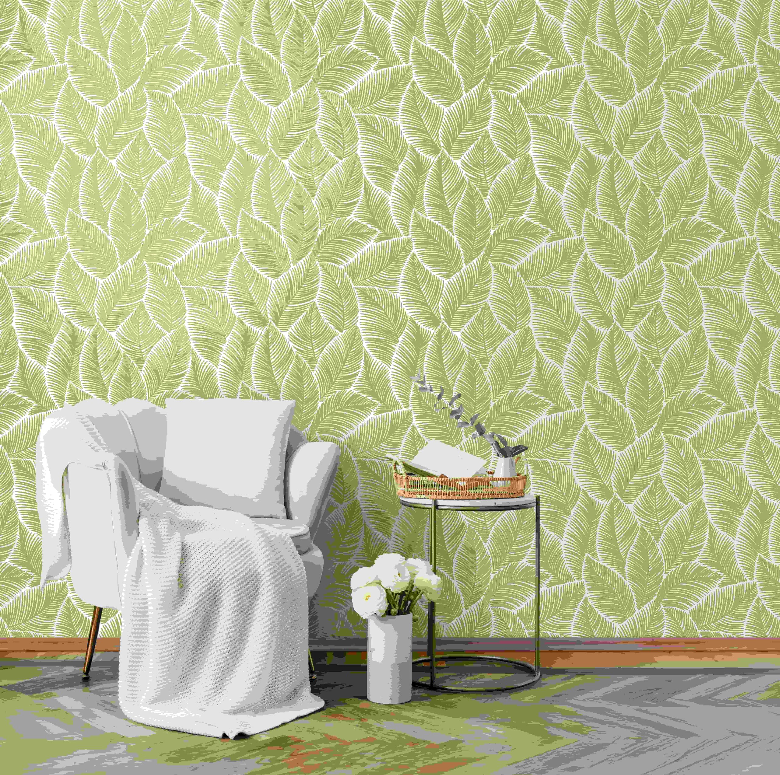 Papier peint floral blanc marburg fabriqué en Allemagne