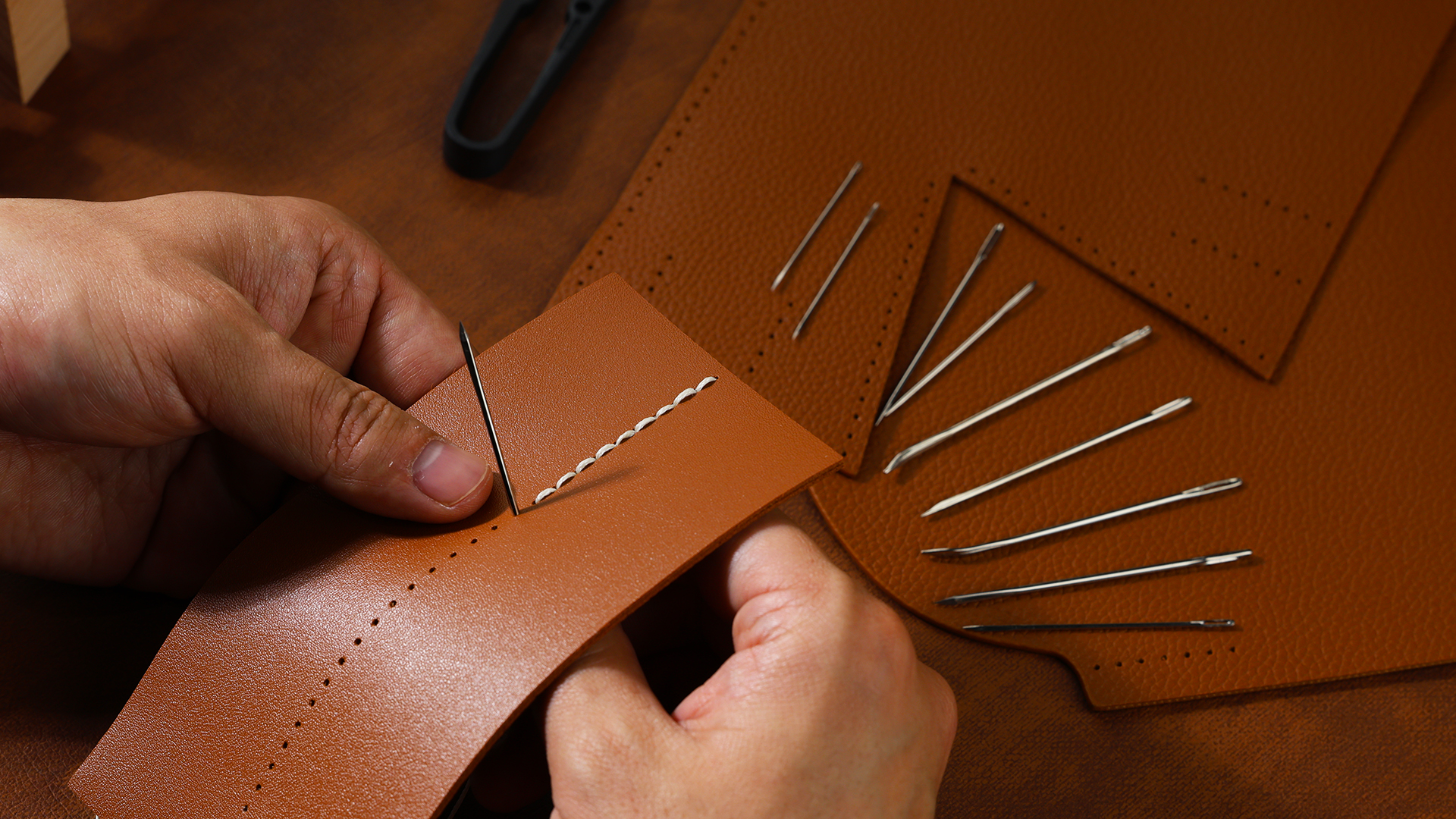 5-teiliges DIY Lederflecht-Nadelset - Webnadeln Für Lederbänder Und Lederseile