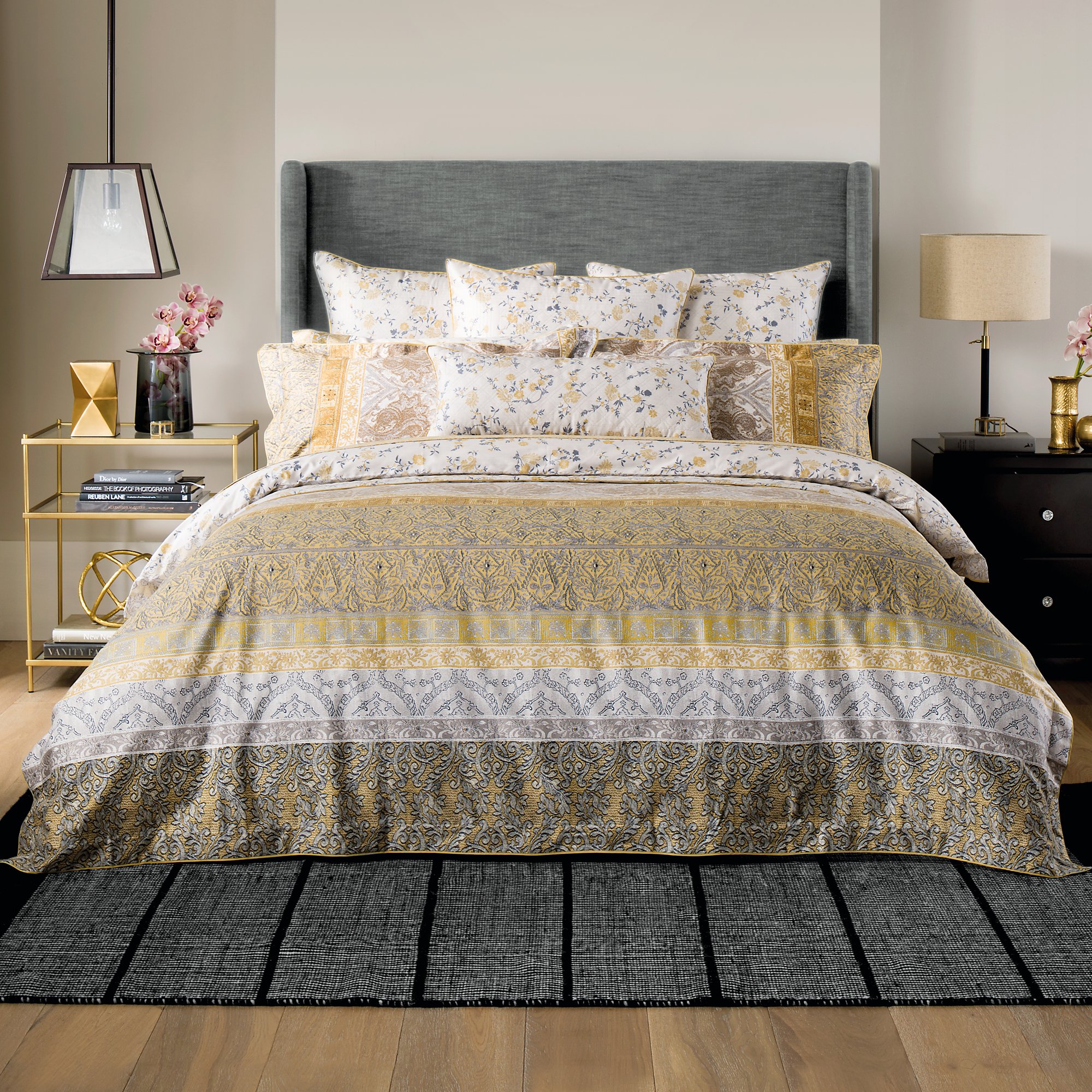 Sheridan Mercurio Cotton Sateen Single Fitted Sheet, Dune