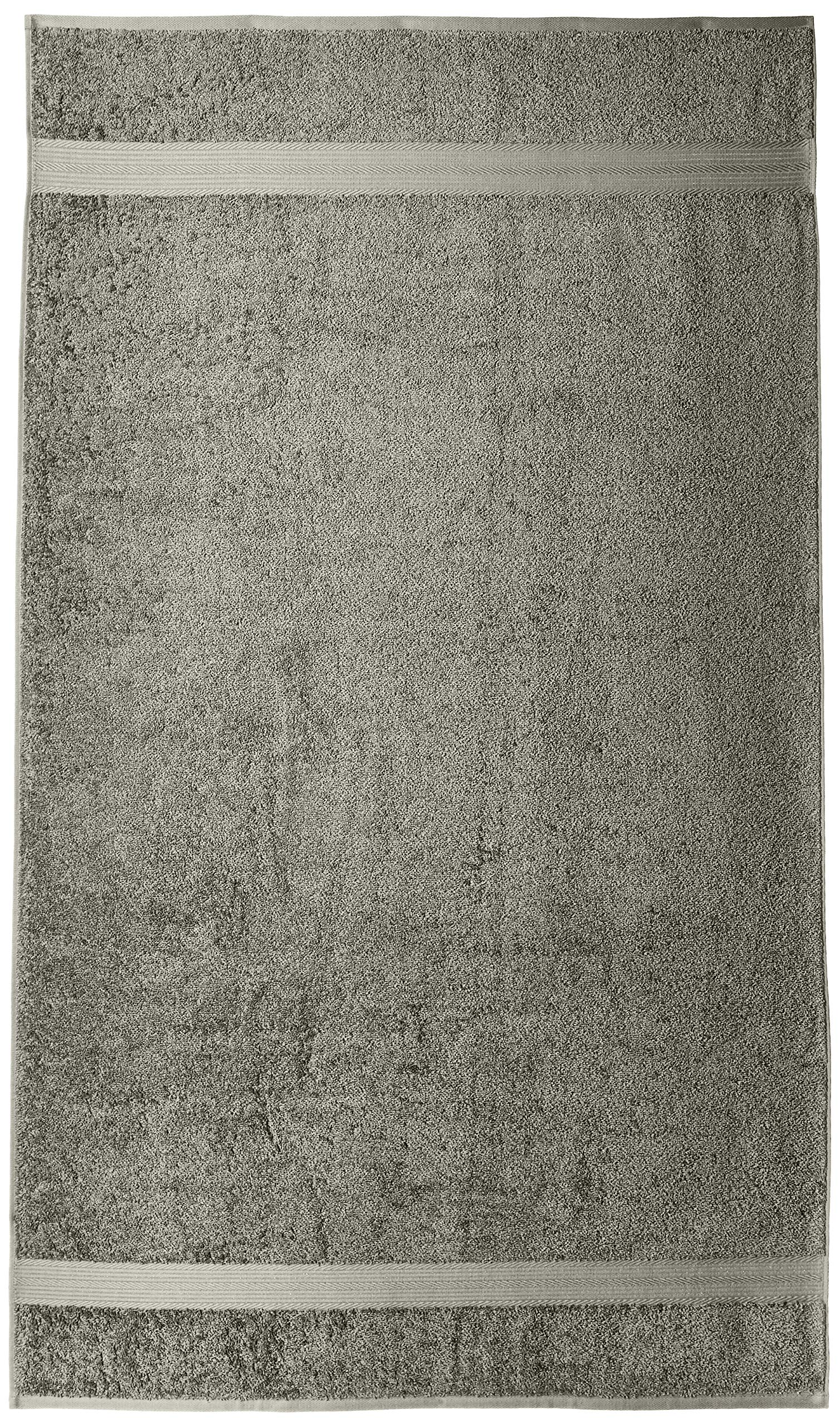 Amazon Basics Fade-Resistant Cotton Bath Towel - 4-Pack, Gray