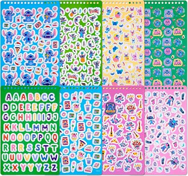 Fashion Angels Disney Stitch Puffy Sticker Book, Includes 500+ 3D Stickers, Great for Journals, Scrapbooks & DIY Crafts, Ideal for Kids Ages 6+