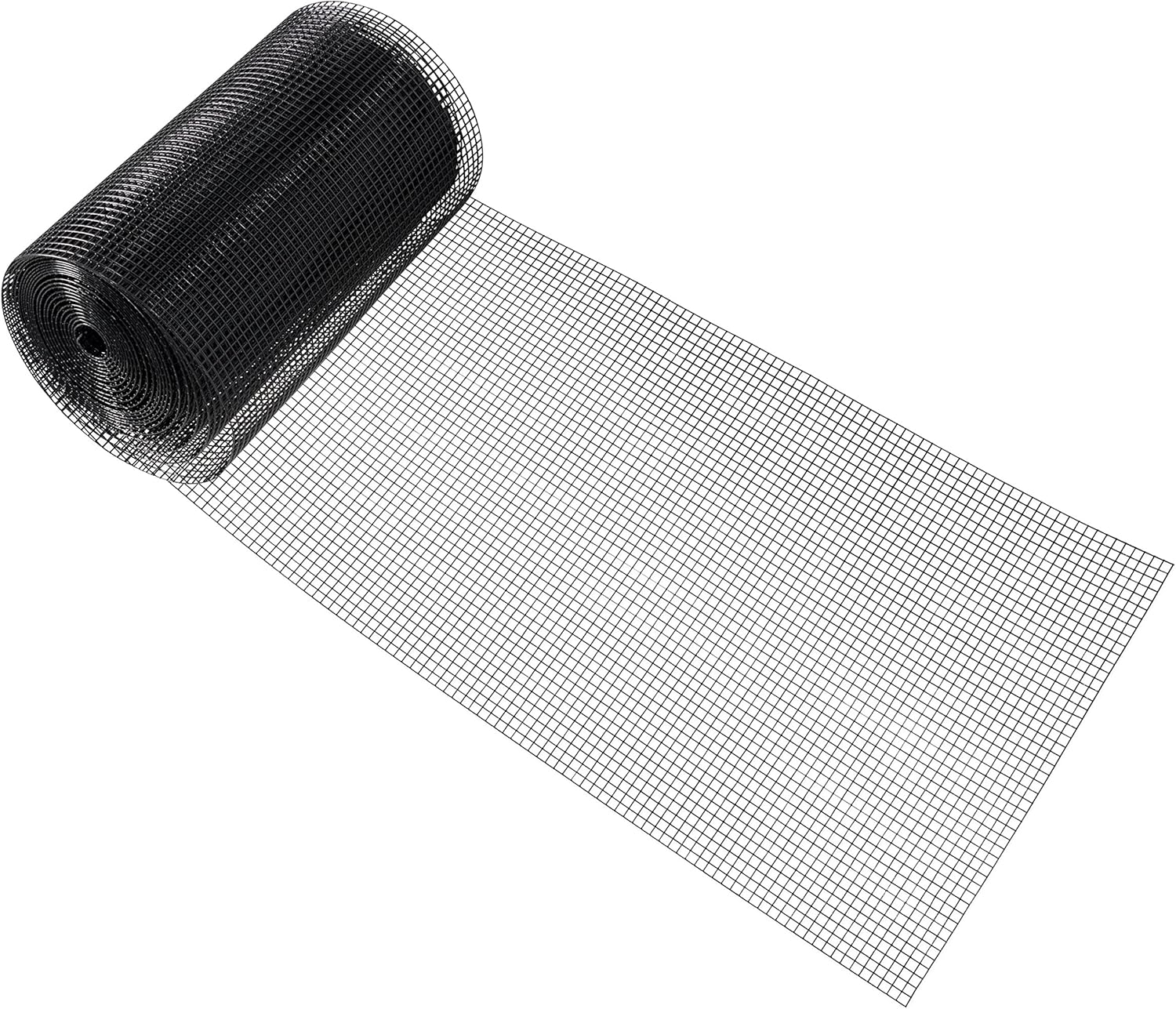 50% Off Discount Fencer Wire 16 Gauge Black Vinyl Coated Welded Wire Mesh Size 0.5 inch by 0.5 inch (4 ft. x 100 ft.)