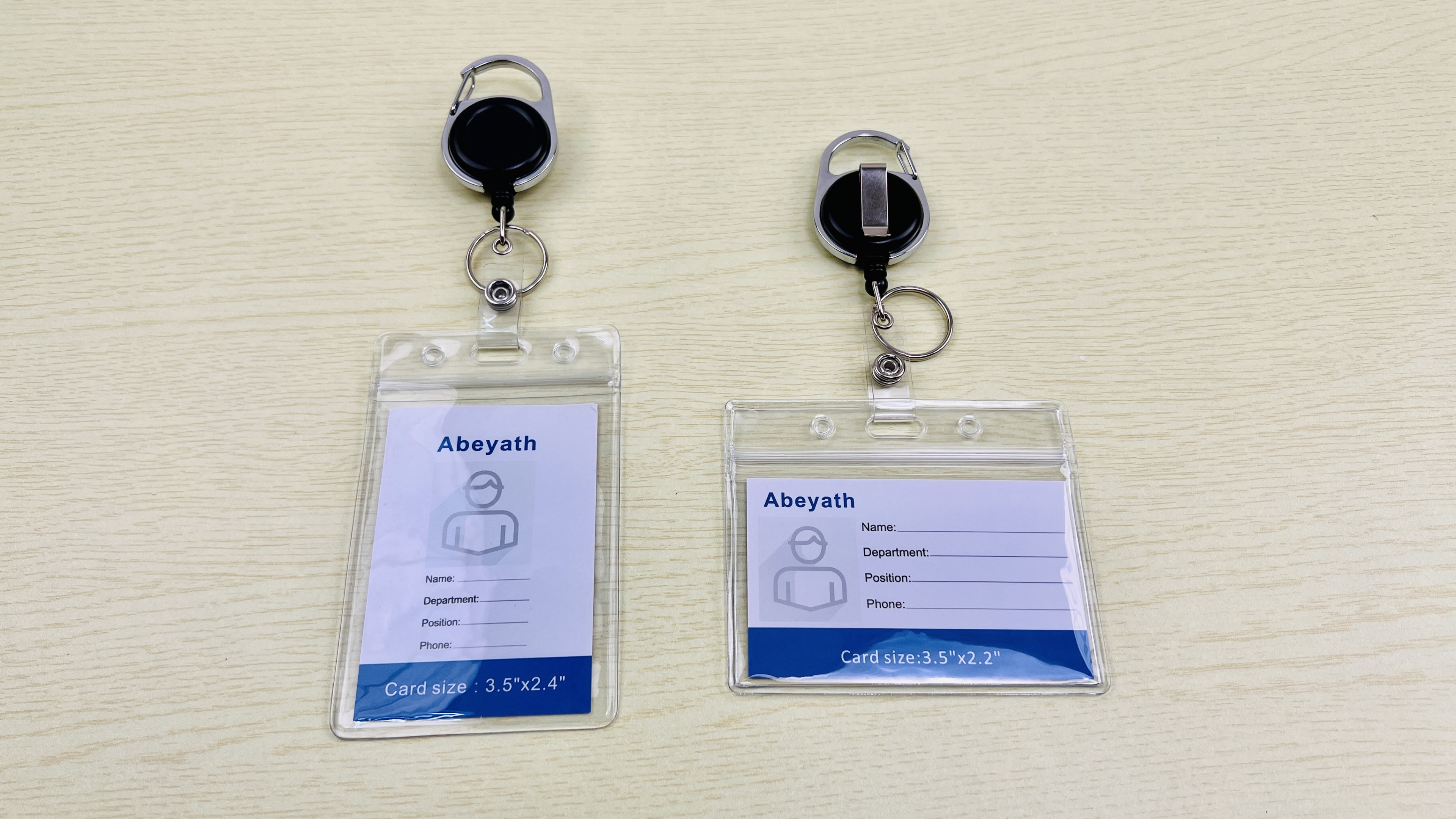 ABEYATH 10 Pack Extra Thick ID Card Name Badge Holder Heavy Duty