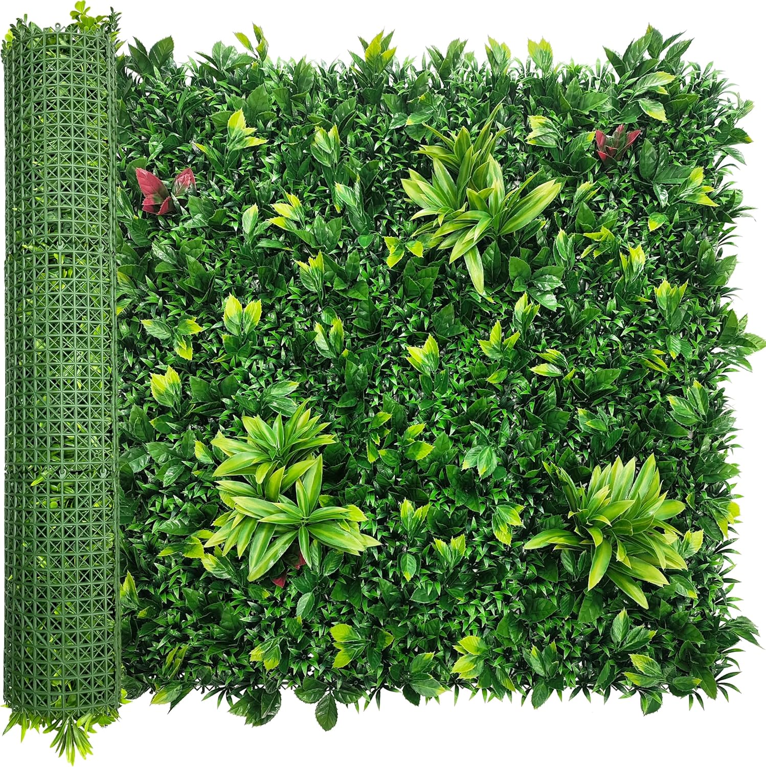 Artificial Boxwood Panels,40'' x 120'' in(33.5 sqft) UV-Anti Fake Grass Ivy Privacy Hedge Greenery Backdrop Fence Wall Screen for Garden Fence Covering Privacy, Outdoor Indoor Home Decor 40 X 120 IN Green