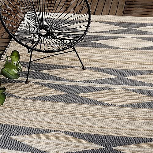 FAB HAB Outdoor Rug - Waterproof, Fade Resistant, Reversible -