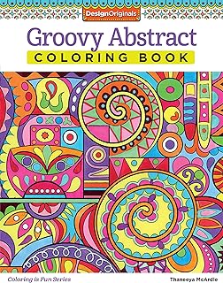 Groovy Abstract Coloring Book (Design Originals) (Coloring is Fun) Relaxing & Meditative Beginner-Friendly Art Activities with Swirls, Doodles, Shapes, and Patterns on Perforated Paper