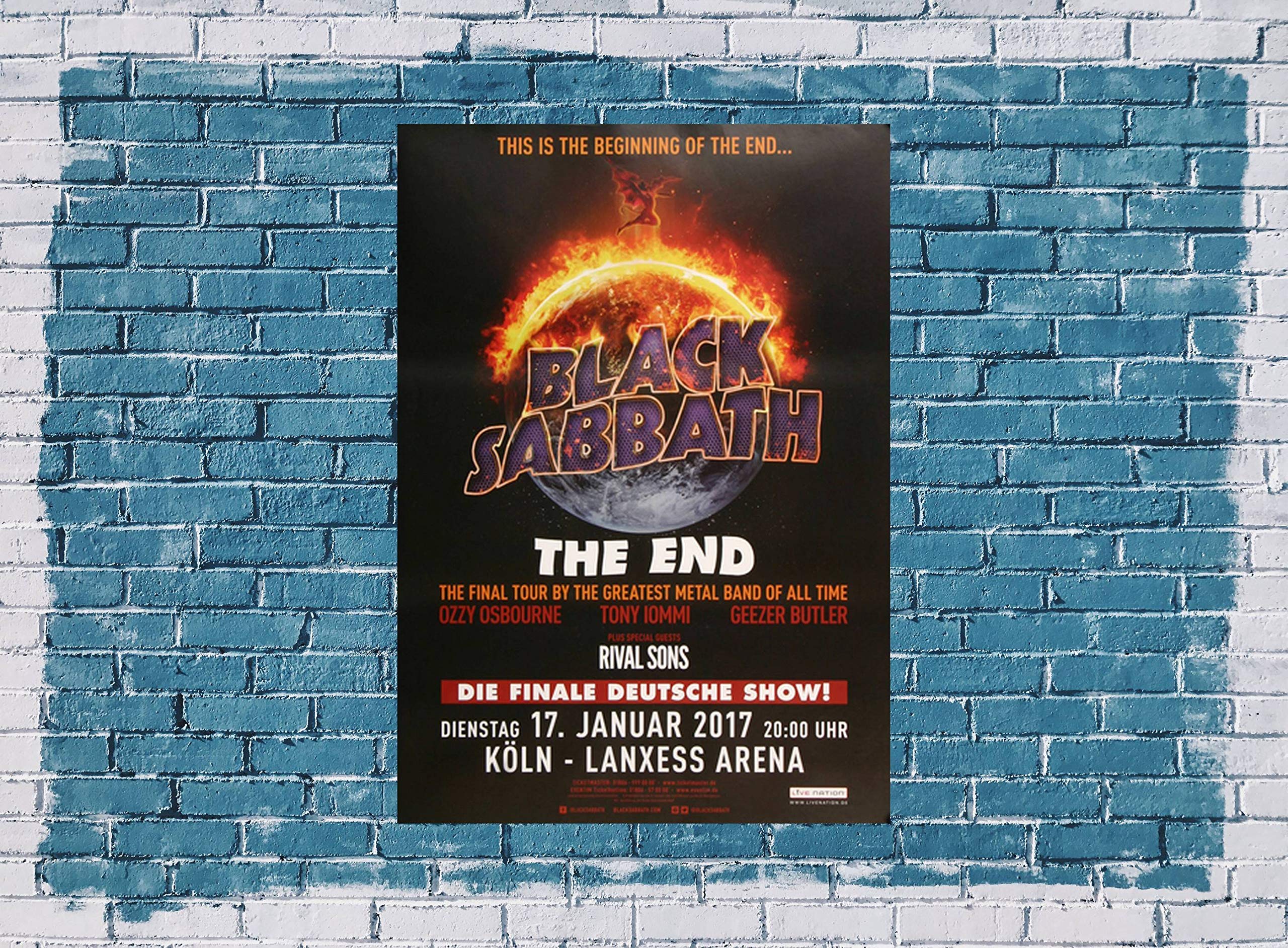 Amazon.com: Black Sabbath - The End, Köln 2017 » Concert Poster