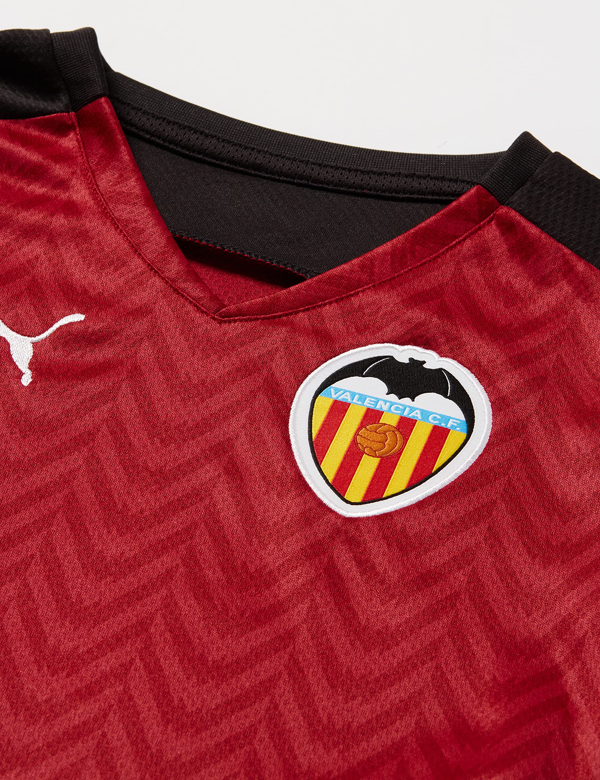 Puma - Valencia 2021/22 Season Jersey Away, Unisex, Rio Red-puma Black, 152 - Image 2