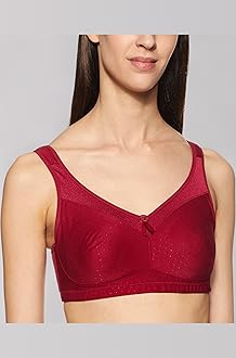 Enamor Non-Padded Wirefree Full Coverage Bra (FB12_Masai_38DD) Red