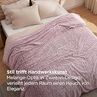 Bedsure Sherpa Ágytakaró Piros XL 150x200cm - Puha Kanapé Takaró Meleg Plüss Blanket 5