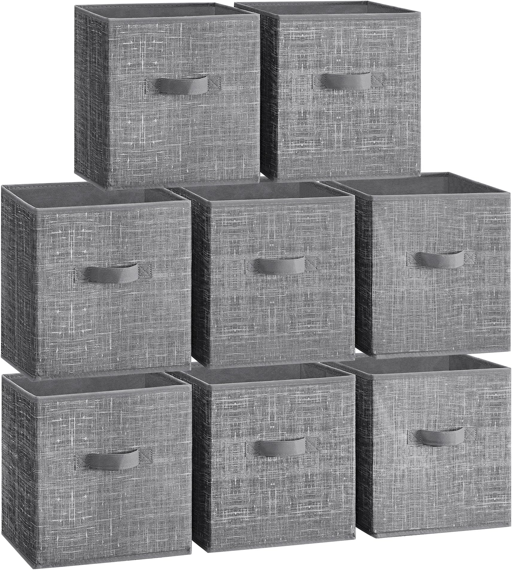 IKEBANA 11 inches Embossed Claret Red Cube Storage Bins