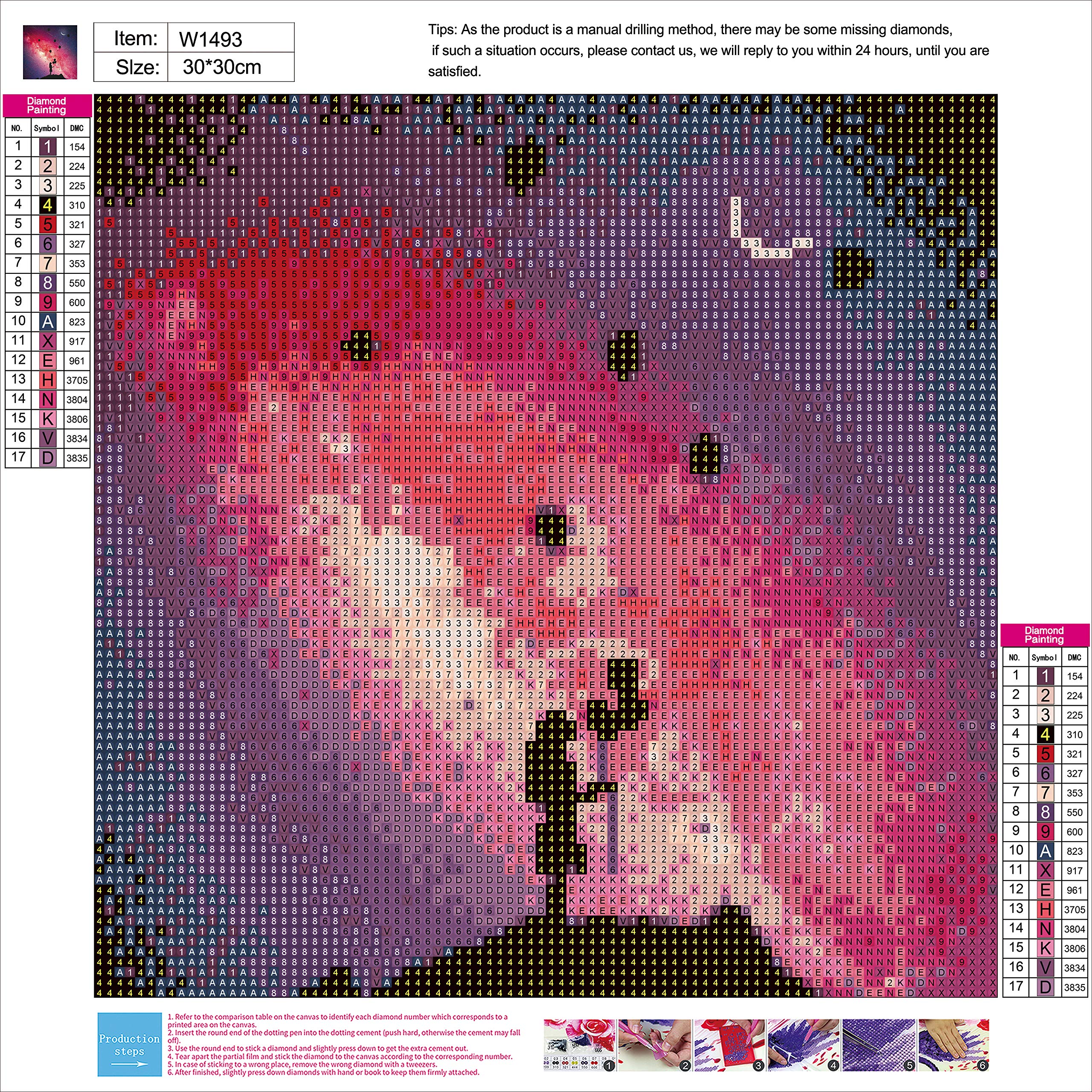 KIT DE PEINTURE Diamant 5D à Faire Soi-même, Perceuse Partielle De