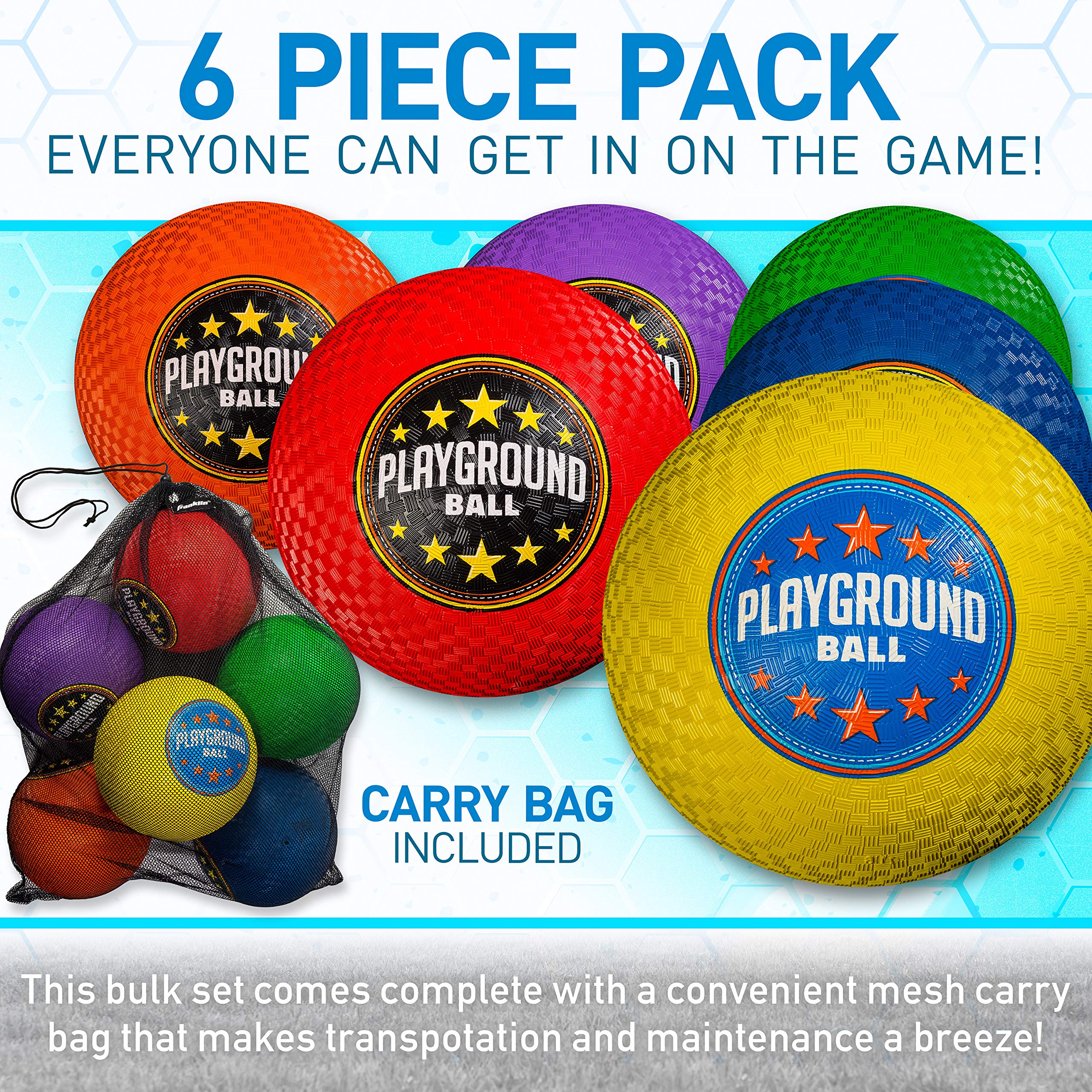 Franklin Sports Kids Playground Balls Rubber Kickballs + Playground