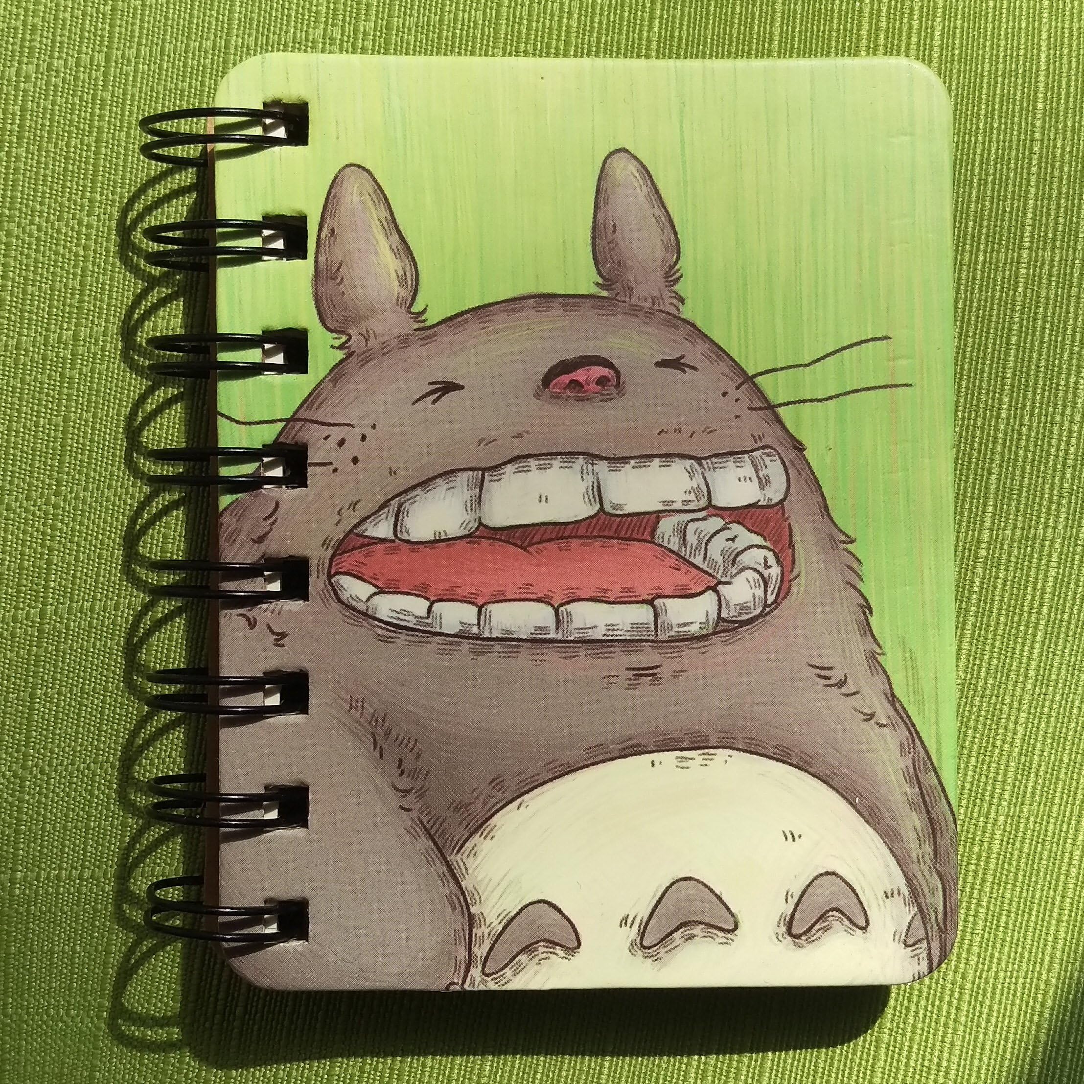 CatRat's Totoro Pocket Notepad / Notebook (Green)