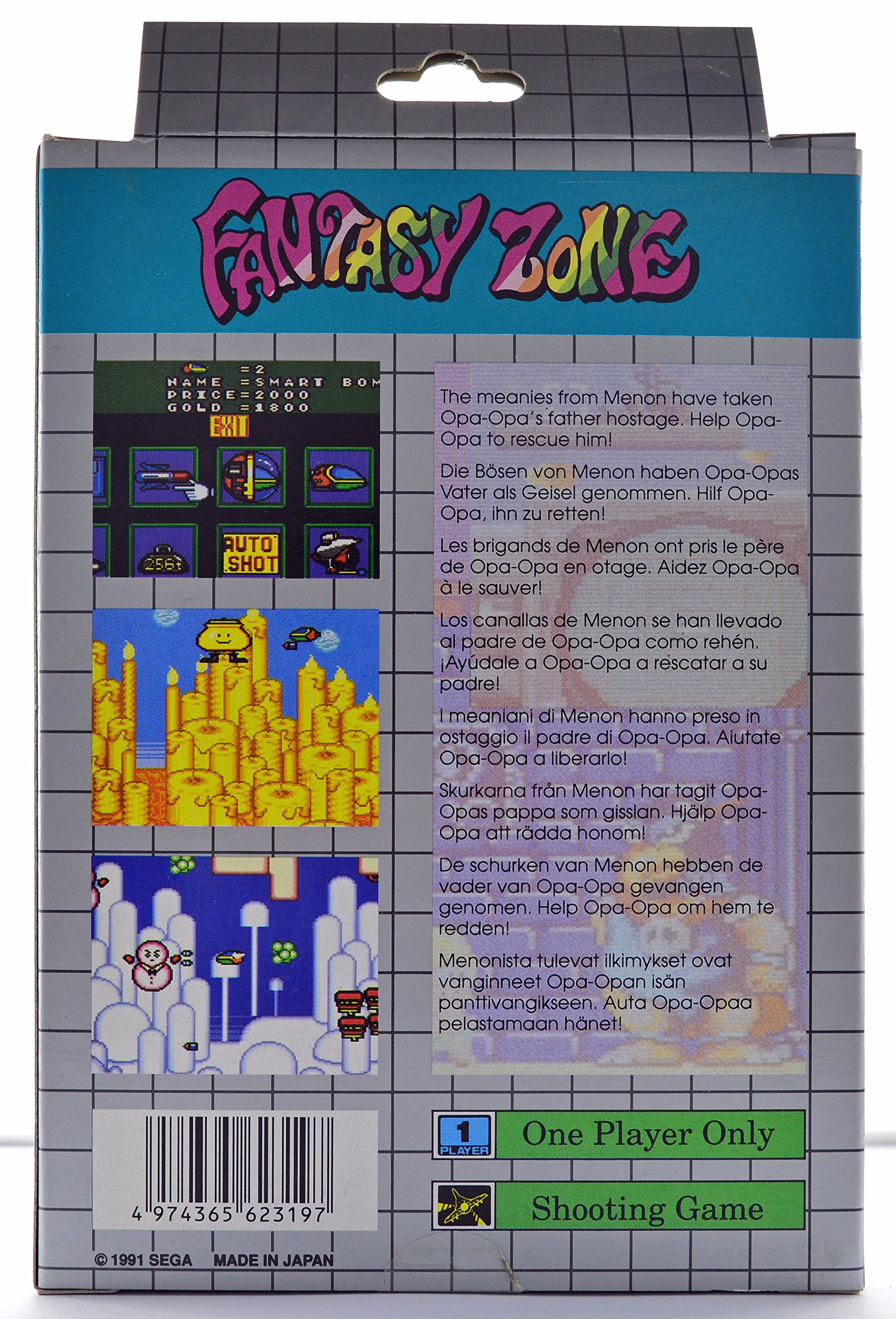 Fantasy Zone 1 - Shoot - PCB SEGA Arcade - Pencil Board Super Famicom - Très Bon état