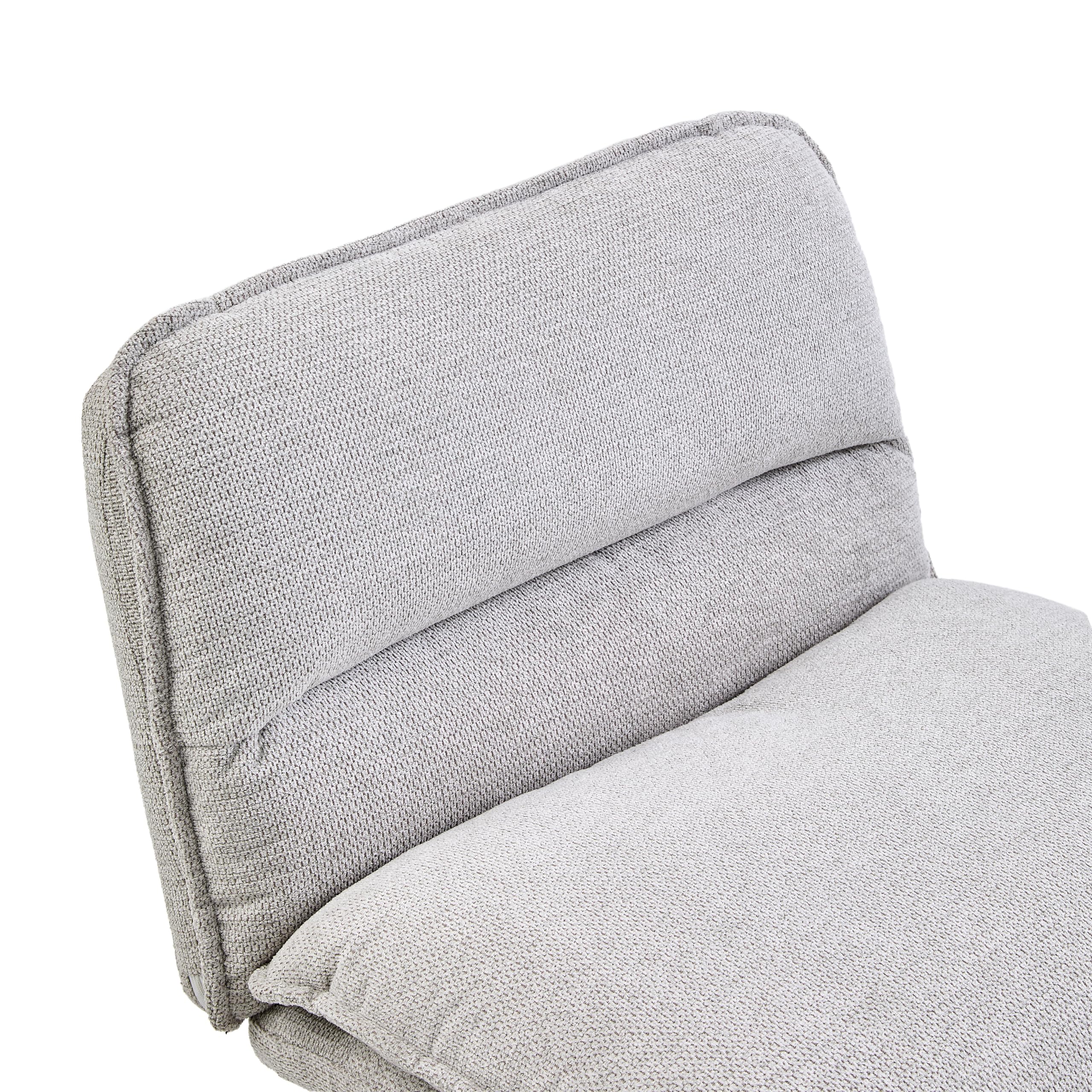 Krzesło biurowe bez podłokietników, szerokie krzesło krawieckie z wyściełanym siedziskiem, ergonomiczne krzesło Criss Cross Chair do domowego biura, salonu (jasnoszare)