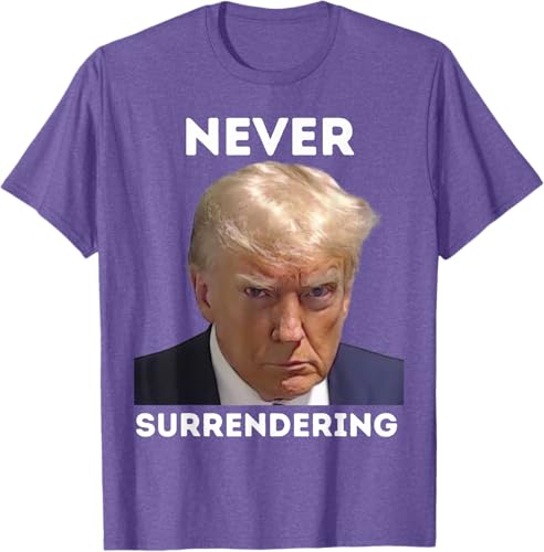 Miniatura 6 de Triumph Never Surrendering - Camiseta Trump Mug Shot, Negro -