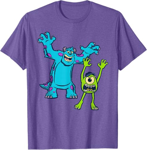 Miniatura 44 de Disney Pixar Monsters University Sulley and Mike T-Shirt Black,Navy Blue,Asphalt Grey,White,Baby Blue,Red,Kelly Green,Olive Green,Lemon