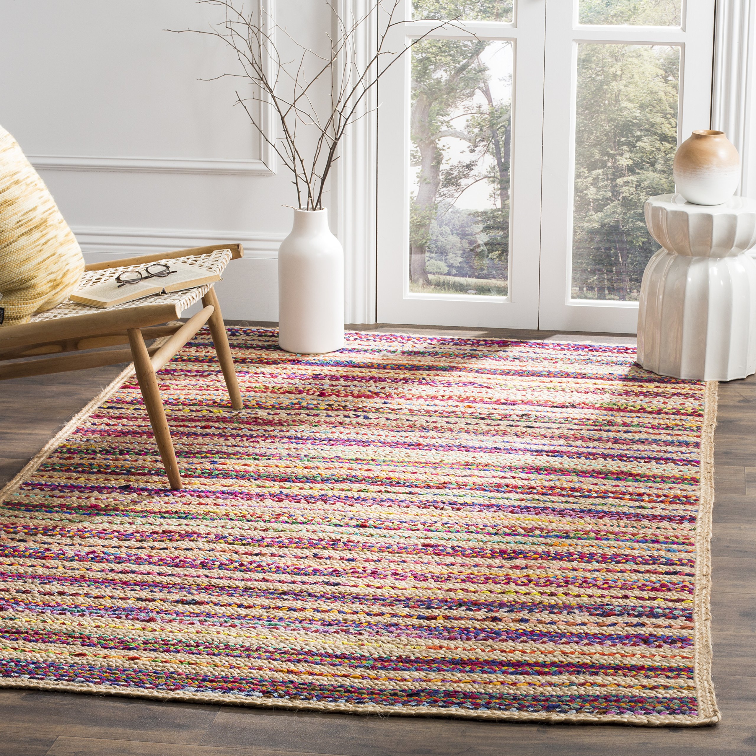 Tapis en jute tressé résistant pour protéger les sols et éviter l'usure